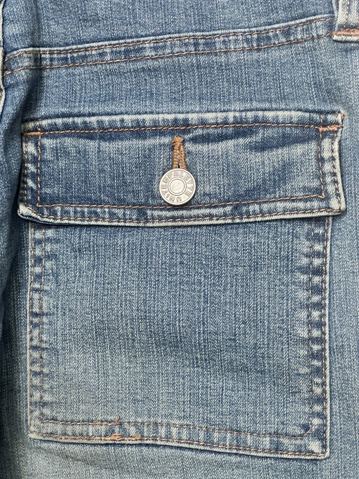 Japanese Brand Vintage Vibes with Palette United Flared Denim Faded Jeans Size US 27 - 8 Thumbnail