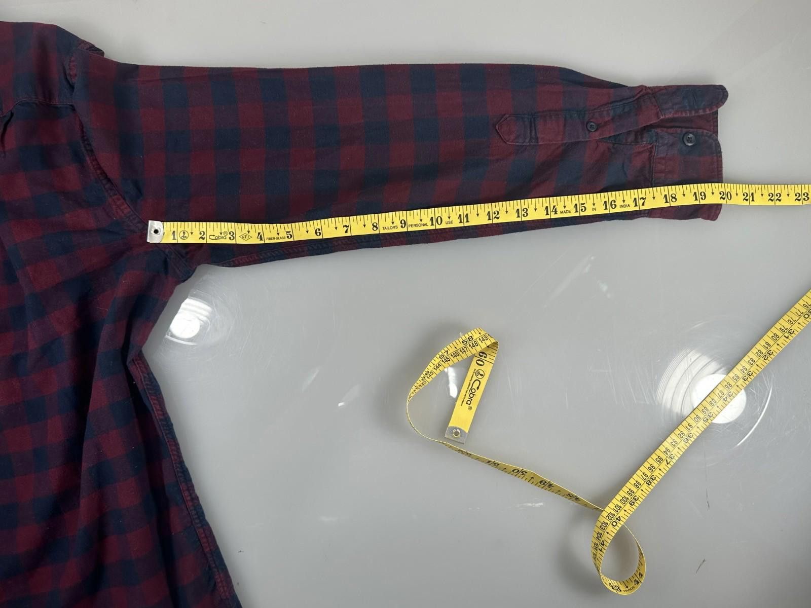 American Eagle Outfitters American Eagle Plaid Flannel Button Down Red Blue Men's M Size US M / EU 48-50 / 2 - 7 Thumbnail