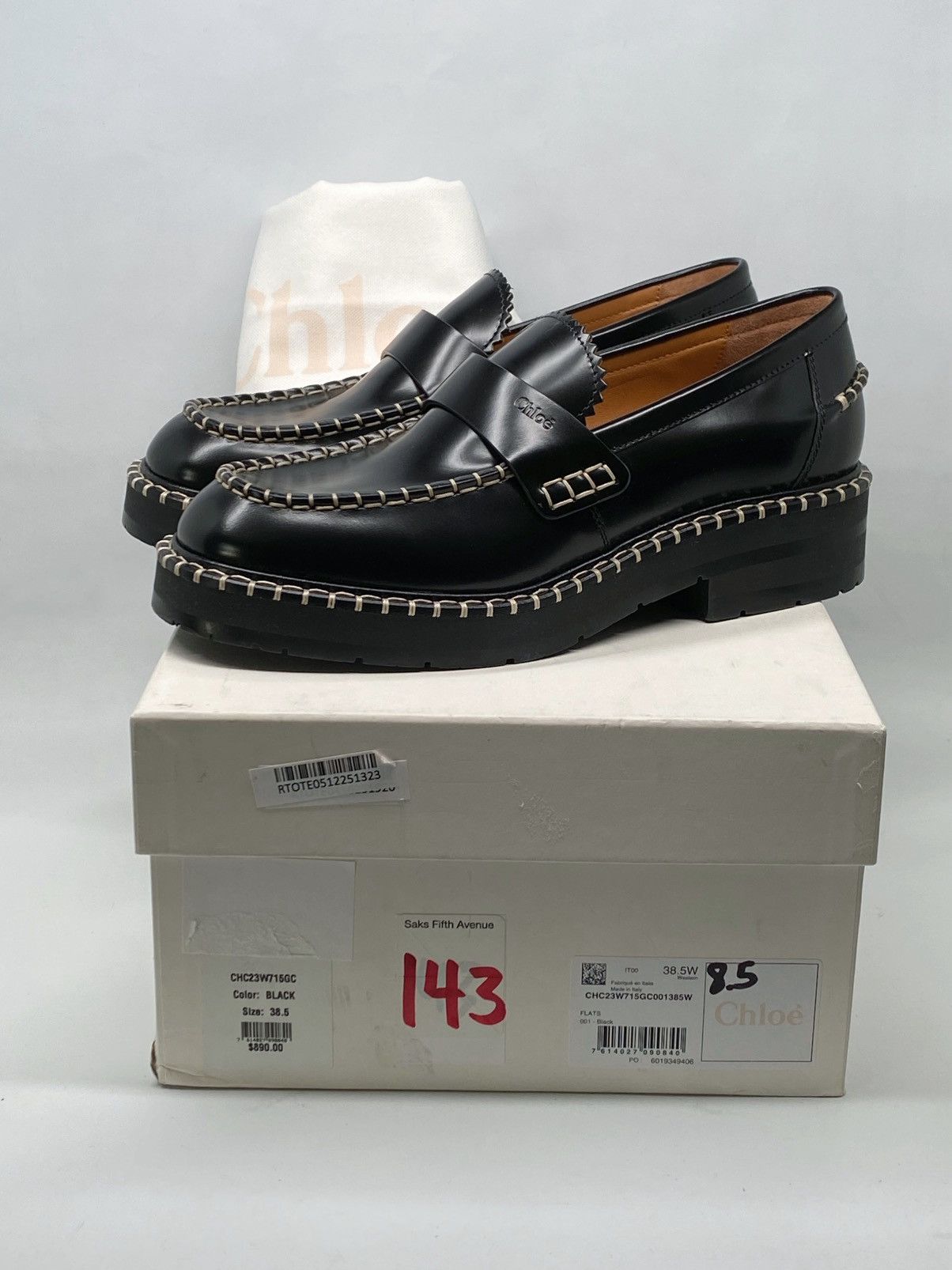 Chloe Chloe Noua Leather Loafers size 38.5 Size US 8.5 / IT 38.5 - 13 Thumbnail