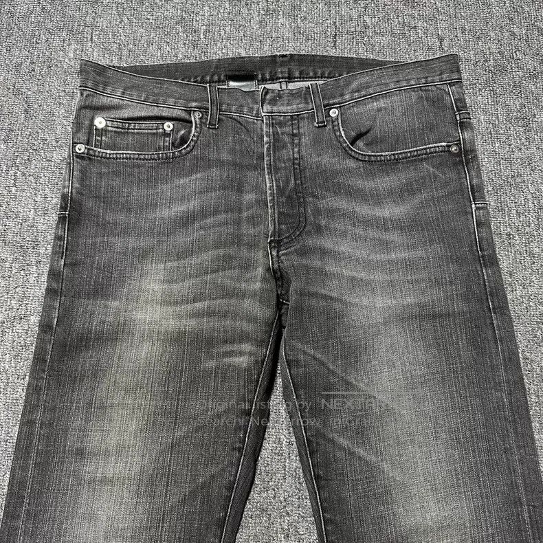 Dior Dior Distressed Charcoal Black Denim Pants Size US 31 - 2 Thumbnail