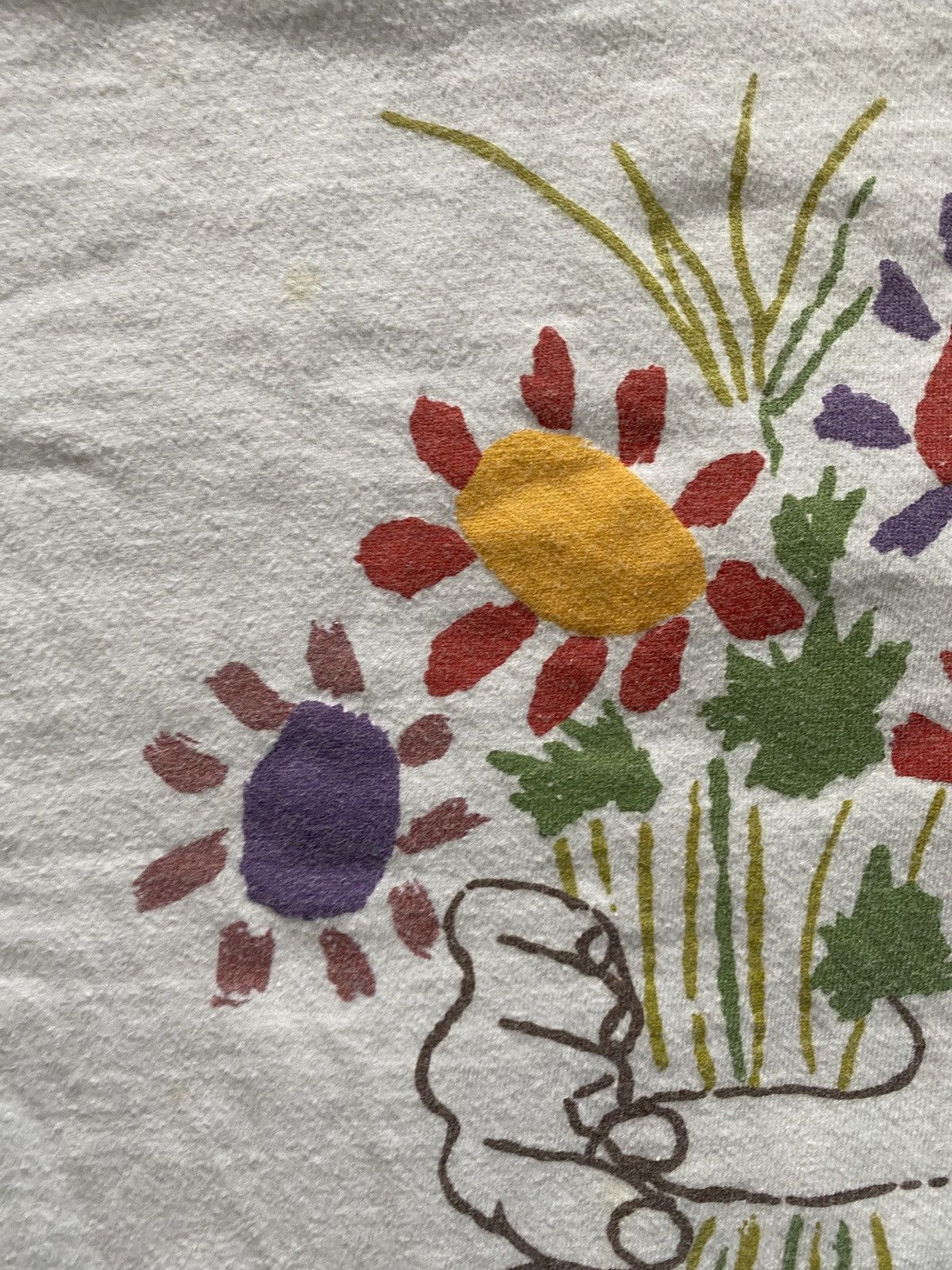 Hanes × Vintage Vintage 80’s Picasso Bouquet of Peace Single Stitch Tee Size US M / EU 48-50 / 2 - 5 Thumbnail