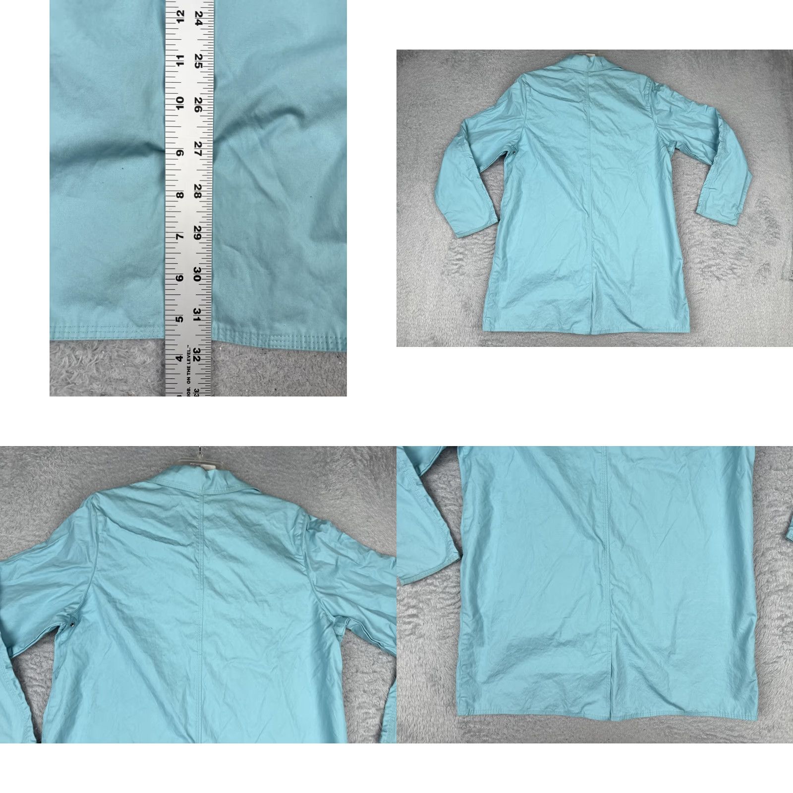 Vintage L.L. Bean Coat Womens Medium Blue Cotton Button Front Lightweight Unlined Casual Size M / US 6-8 / IT 42-44 - 9 Thumbnail
