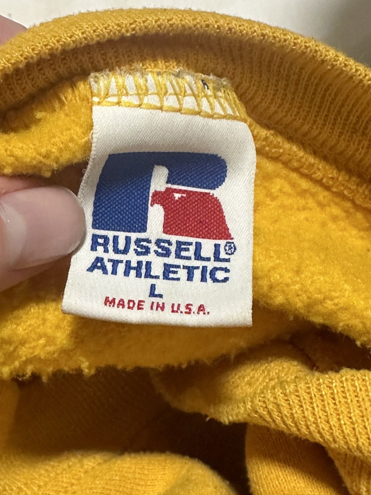 Russell Athletic × Vintage Yellow Russell Athletic vintage 90s crewneck Size US L / EU 52-54 / 3 - 2 Thumbnail