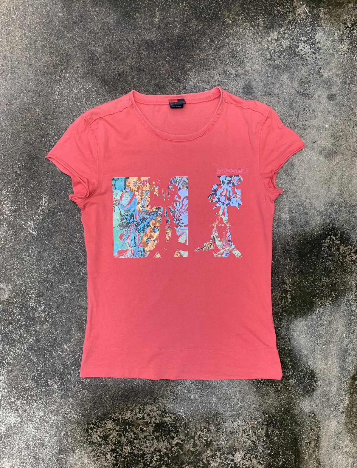 Diesel y2k Diesel Flower Graphic Top Tee Size S / US 4 / IT 40 - 1 Thumbnail