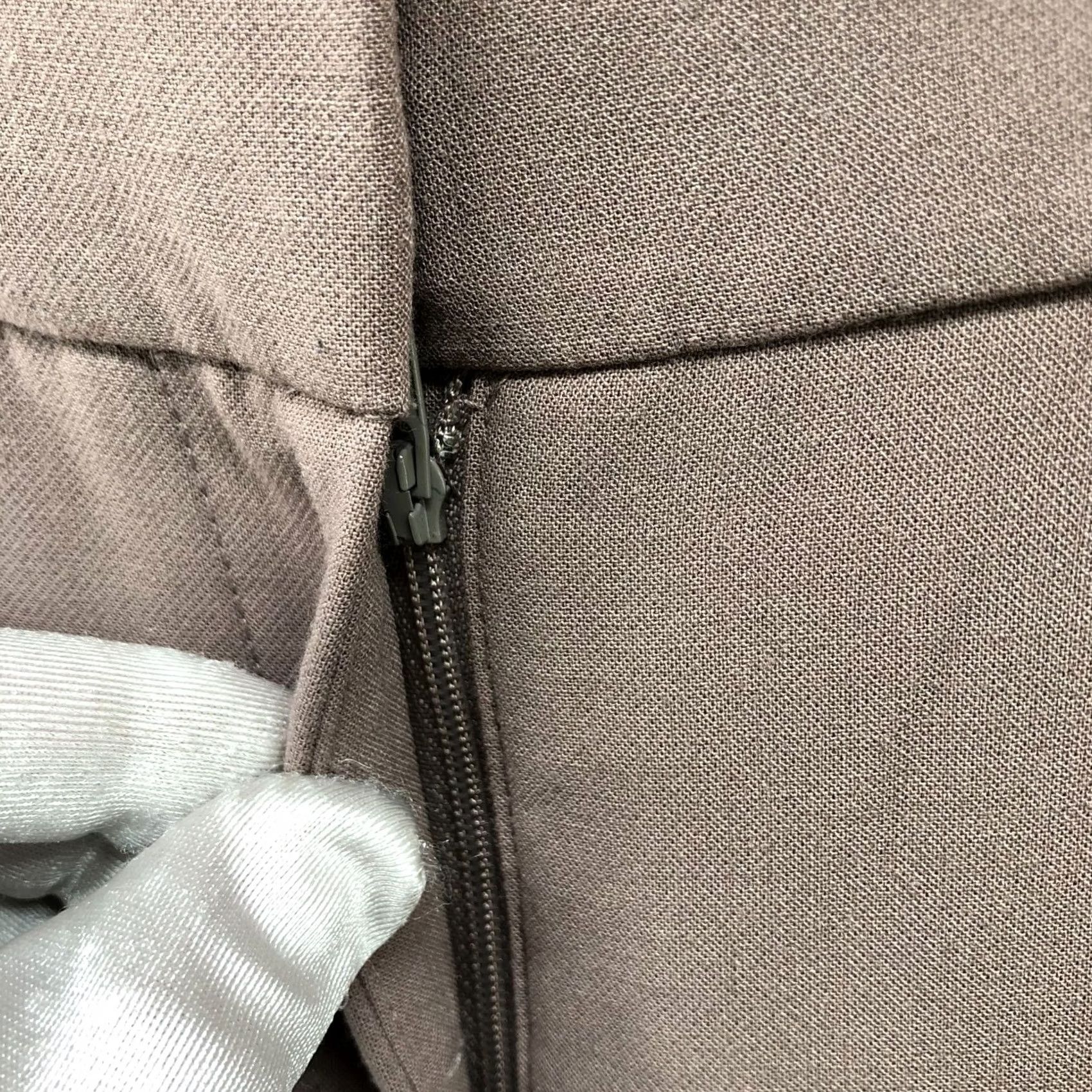 Ann Taylor Ann Taylor Womens 10 Dress Pants Beige Mid Rise Straight Relaxed Flat Size 32" / US 10 / IT 46 - 5 Thumbnail
