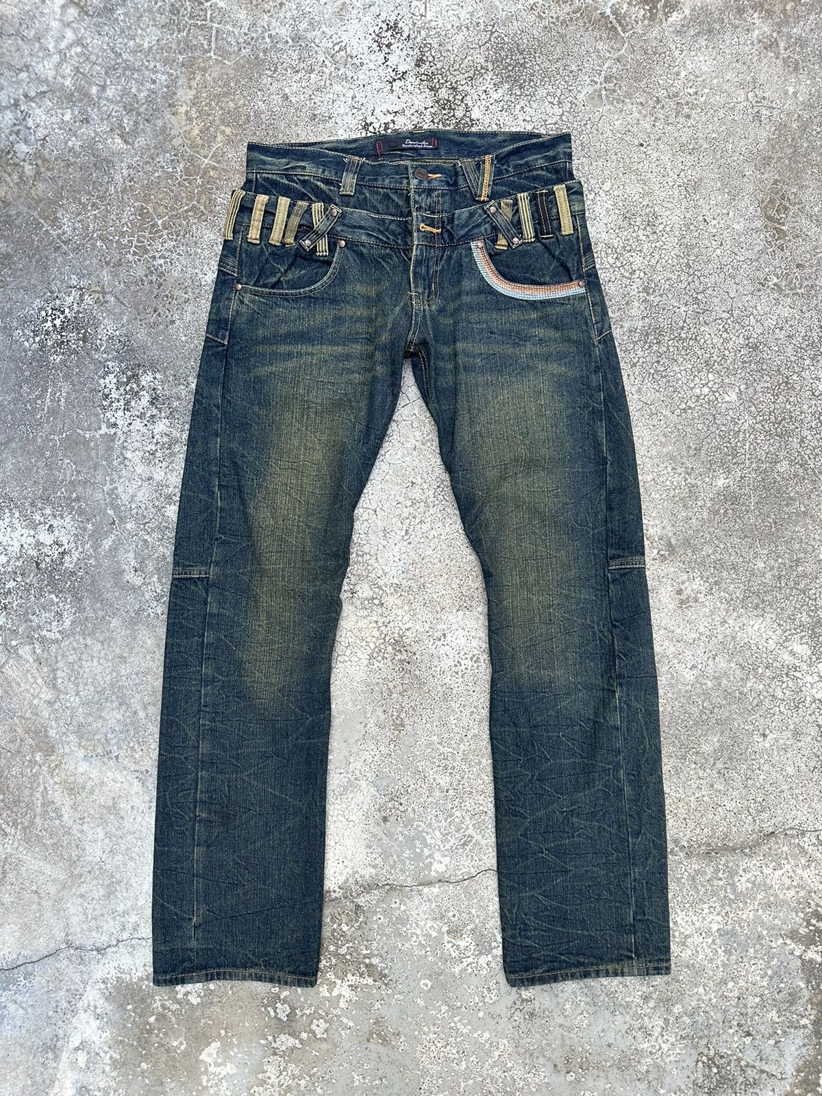 PPFM Double Waist Dominate Handcrafted Rusty Denim 32x31 F64 Size US 32 / EU 48 - 1 Thumbnail