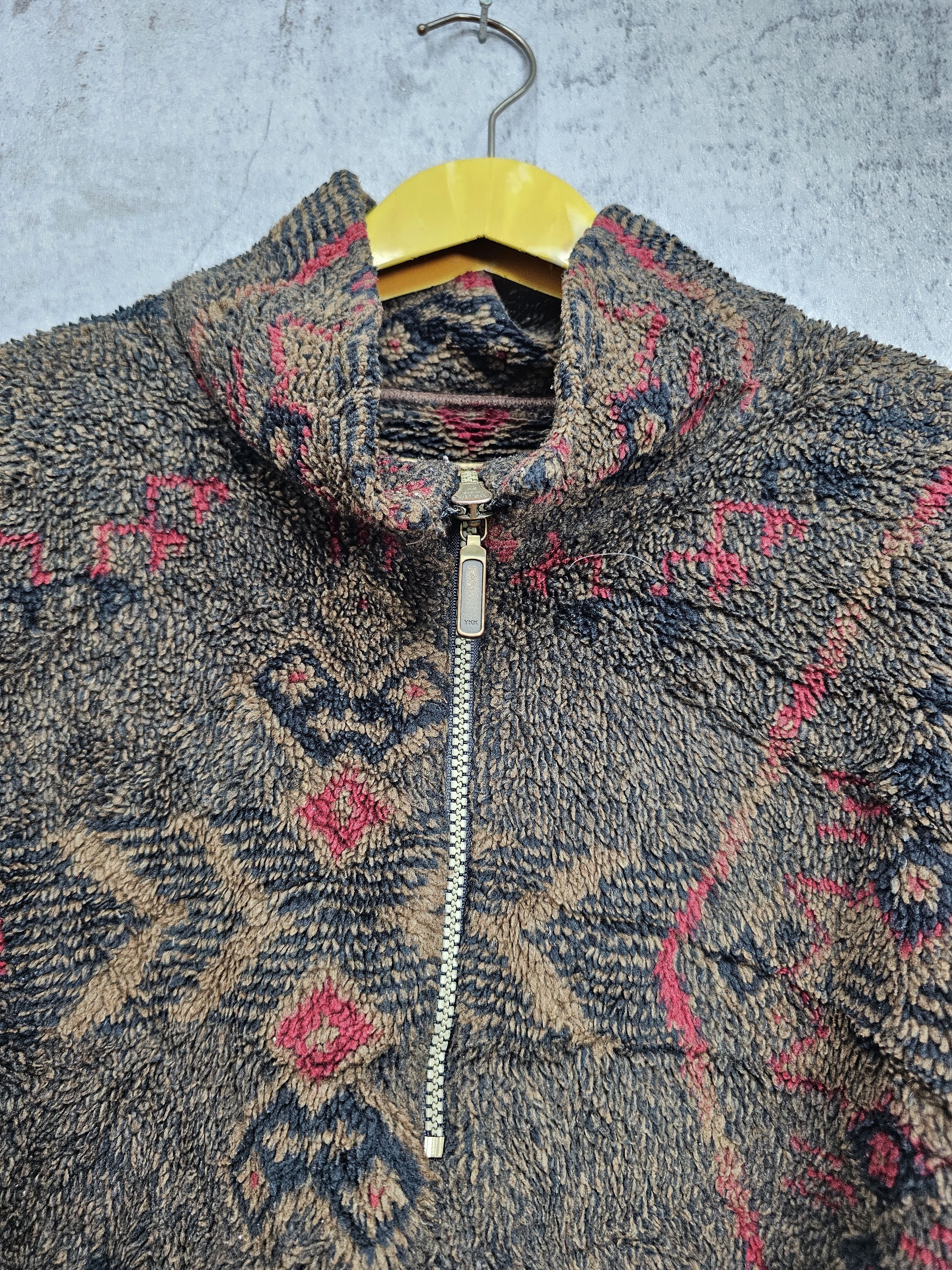 Other Vtg ALPS Aztec Abstract Design Hiking Fleece Jacket J0044 Size US XL / EU 56 / 4 - 9 Thumbnail