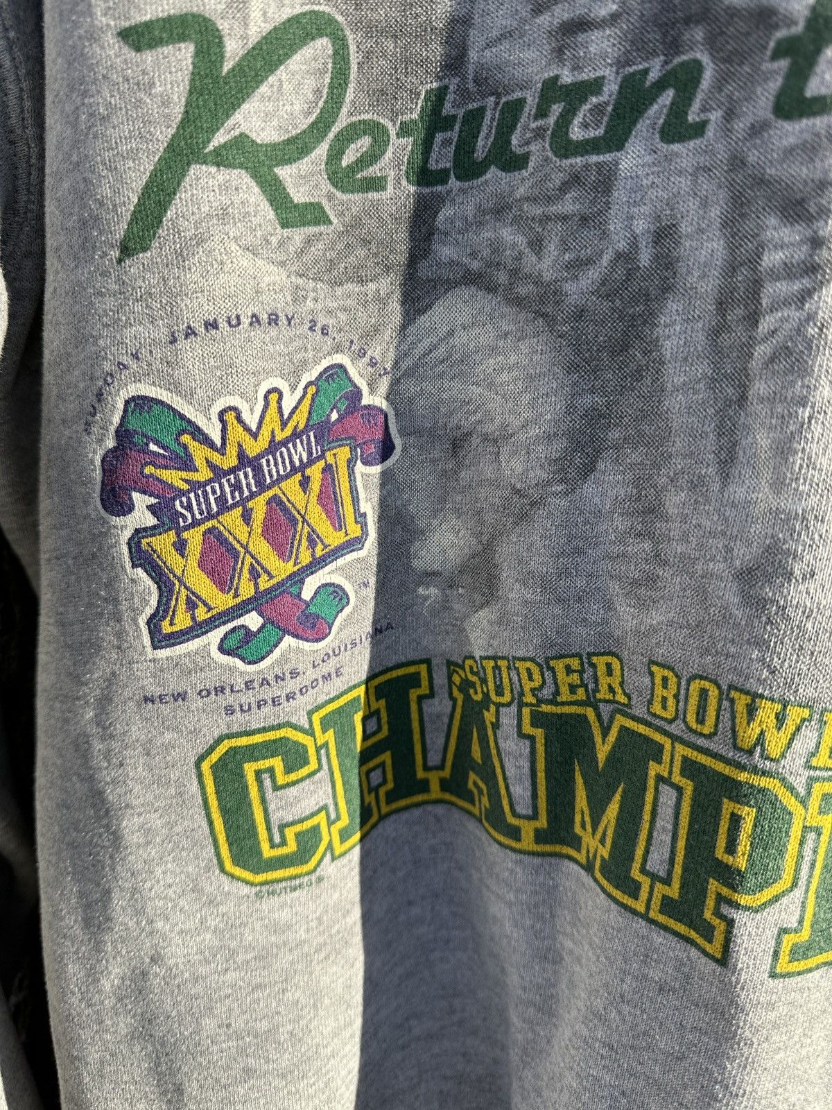 Lee × NFL × Vintage Vintage Green Bay Packers 1997 Super Bowl Champs Sweatshirt Size US L / EU 52-54 / 3 - 3 Thumbnail