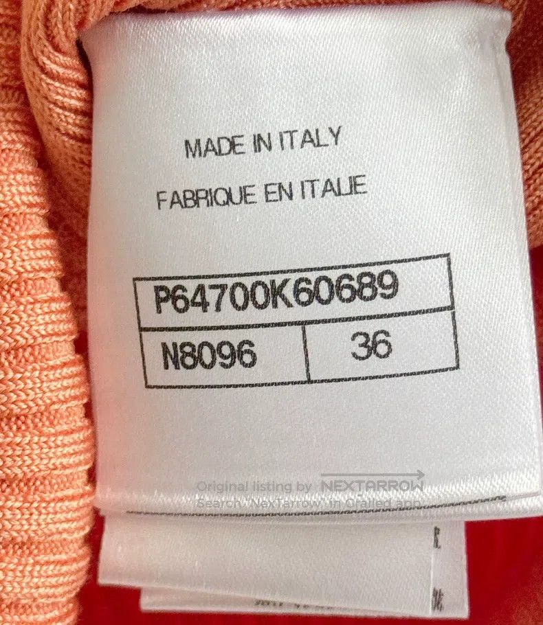 Chanel Chanel 20A orange simple classic sleeveless knitwear Size XS / US 0-2 / IT 36-38 - 5 Thumbnail