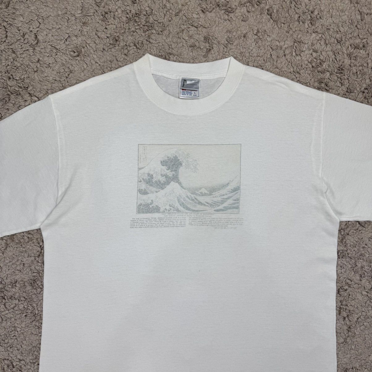 Vintage Vintage Art Katsushika Hokusai Wave off Kanagawa T-shirt Size US L / EU 52-54 / 3 - 5 Thumbnail