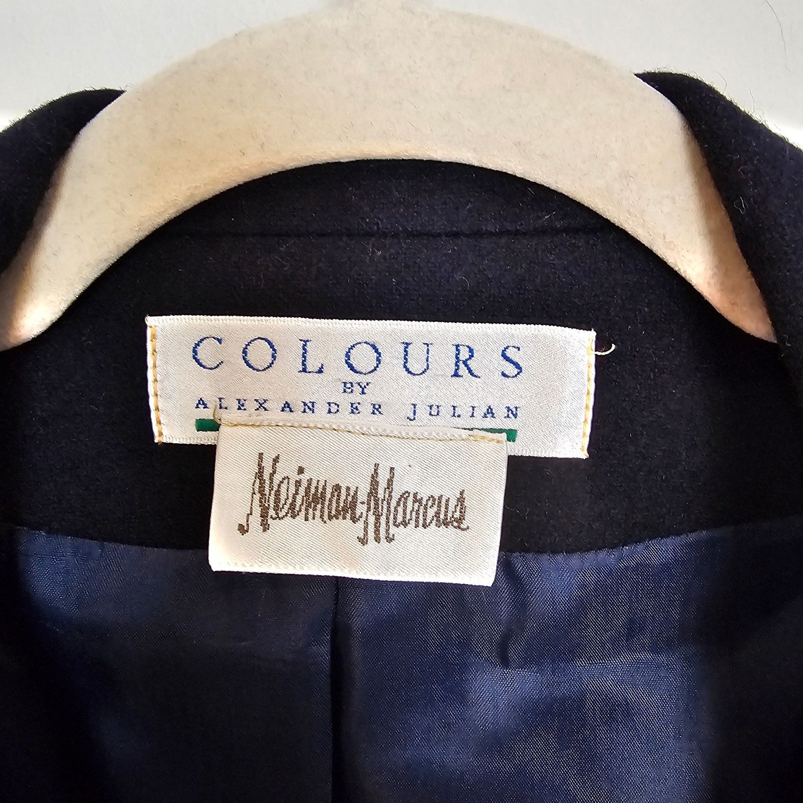 Neiman Marcus Vintage Neiman Marcus Womens Wool Blazer Dark Academia 10 Size L / US 10 / IT 46 - 7 Thumbnail