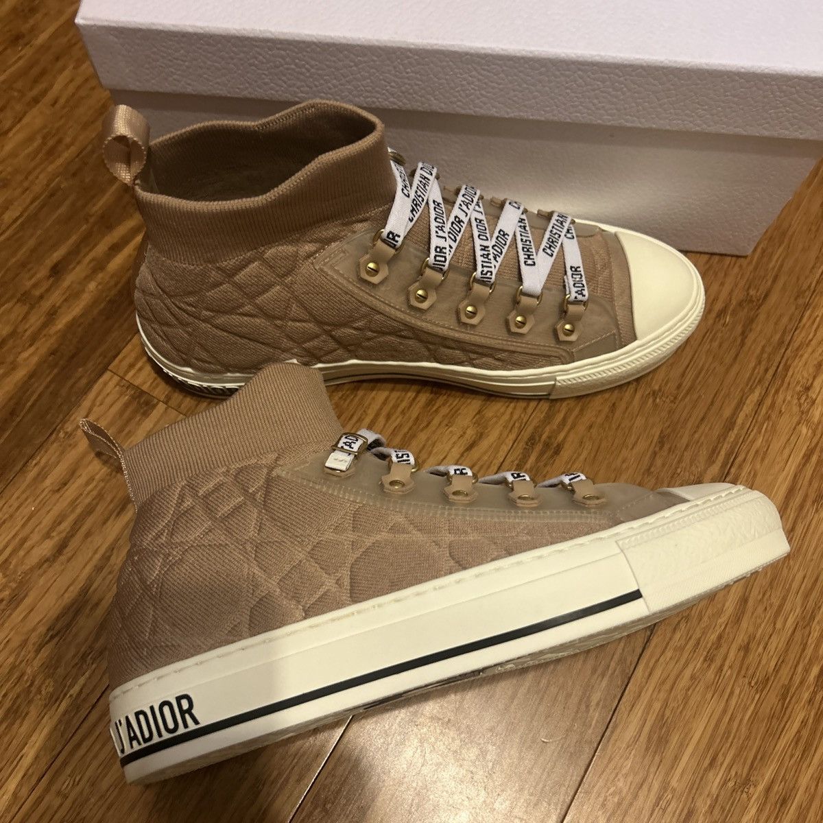 Dior Dior WALK'N'DIOR SNEAKER Nude Macrocannage Technical Mesh Size US 9.5 / IT 39.5 - 5 Thumbnail
