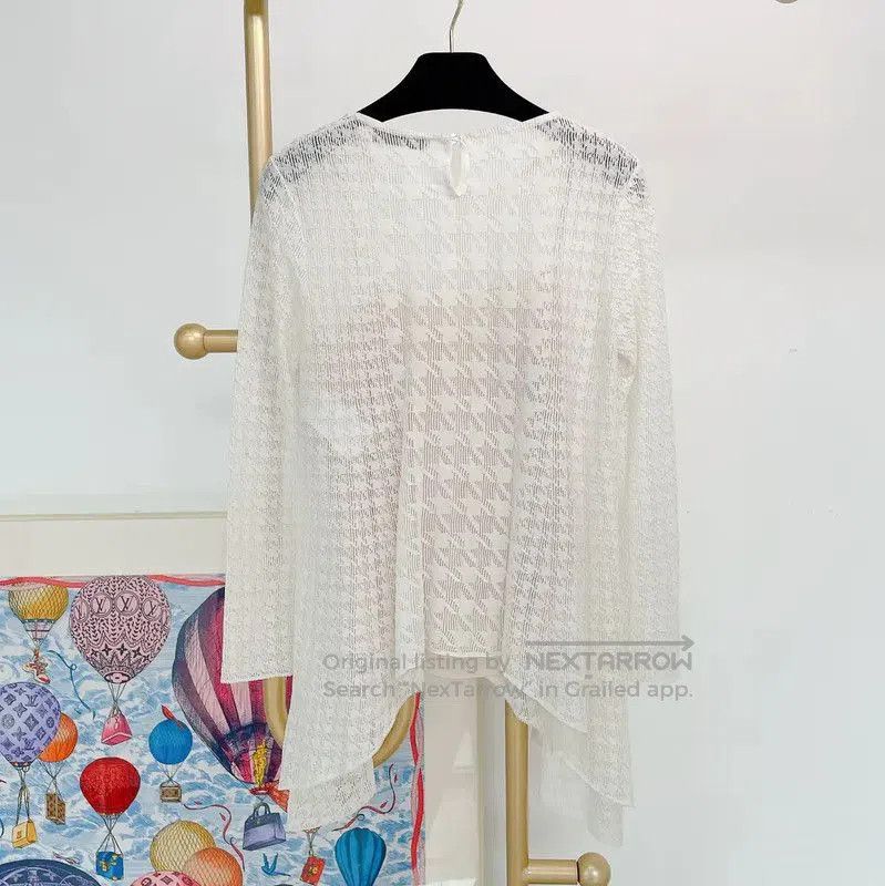 Dior Dior White Long Sleeve Top for Women . Size S / US 4 / IT 40 - 2 Thumbnail