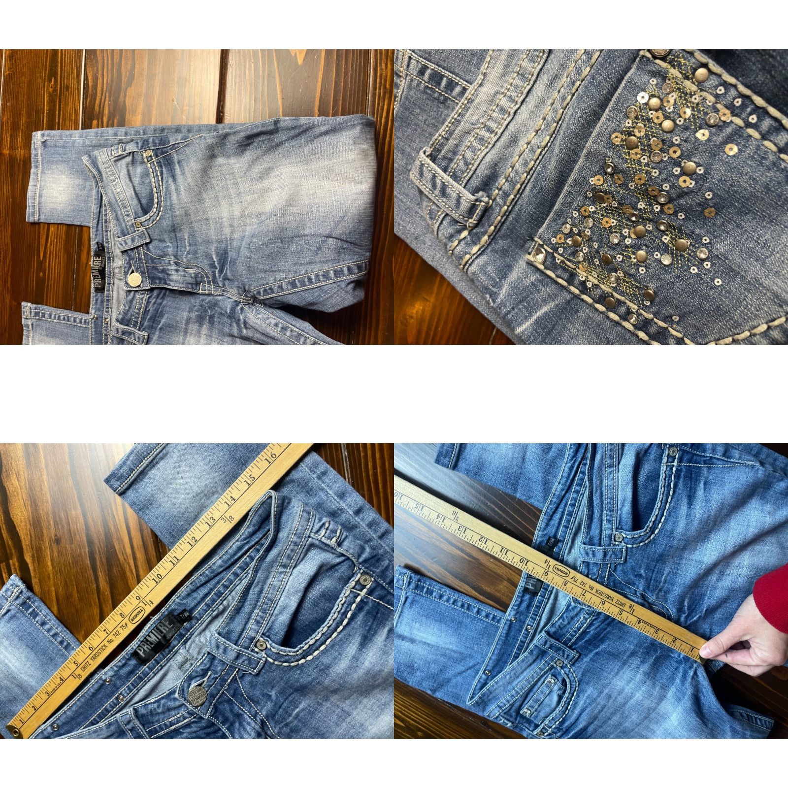 Vintage VINTAGE? No. Premiere Rue21 Jeans Women's 7/8 Blue Sequel Skinny Denim Contrast Stitch Jeans Womens 7/8 Blue Sequel Skinny Denim Contrast Stitch Size 30" / US 8 / IT 44 - 8 Thumbnail