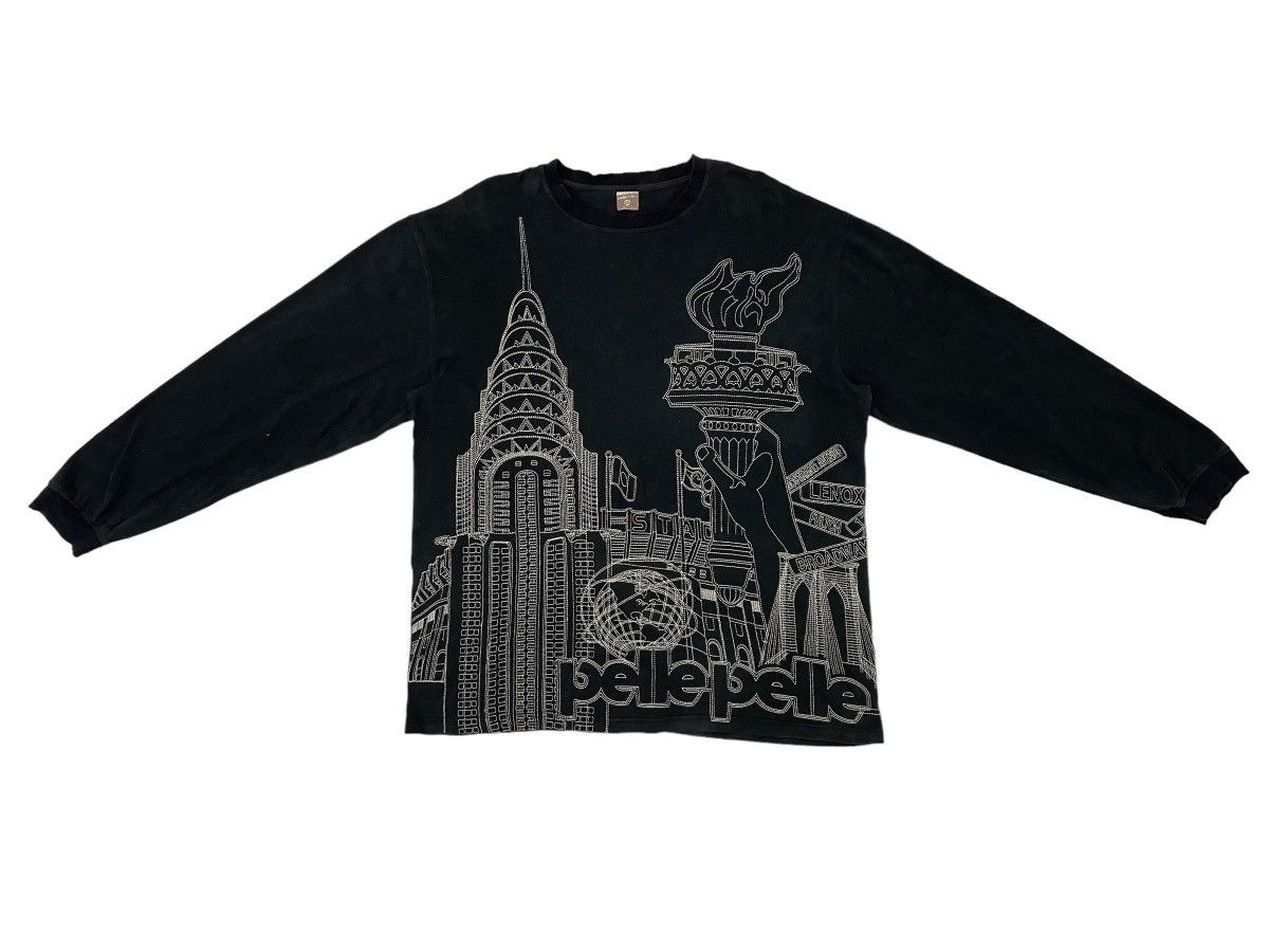 Pelle Pelle × Vintage Pellepelle big logo sewing long sleeve tee Size US XXL / EU 58 / 5 - 1 Thumbnail