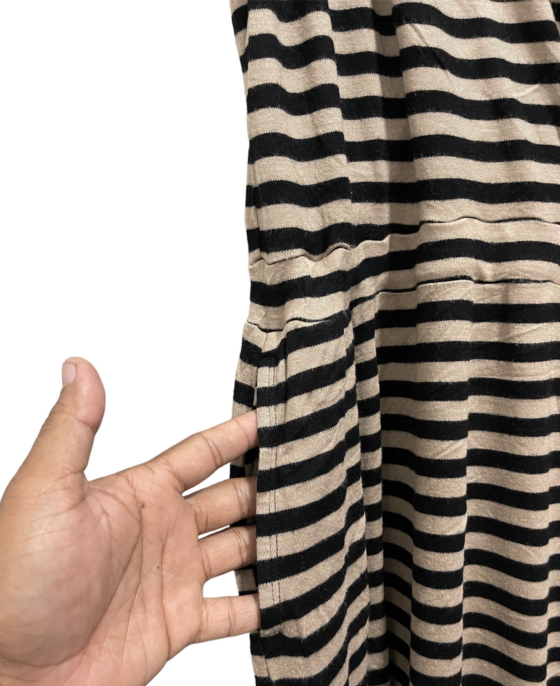 Yohji Yamamoto Y’s For Living By Yohji Yamamoto Striped Midi Dressess Size M / US 6-8 / IT 42-44 - 6 Thumbnail