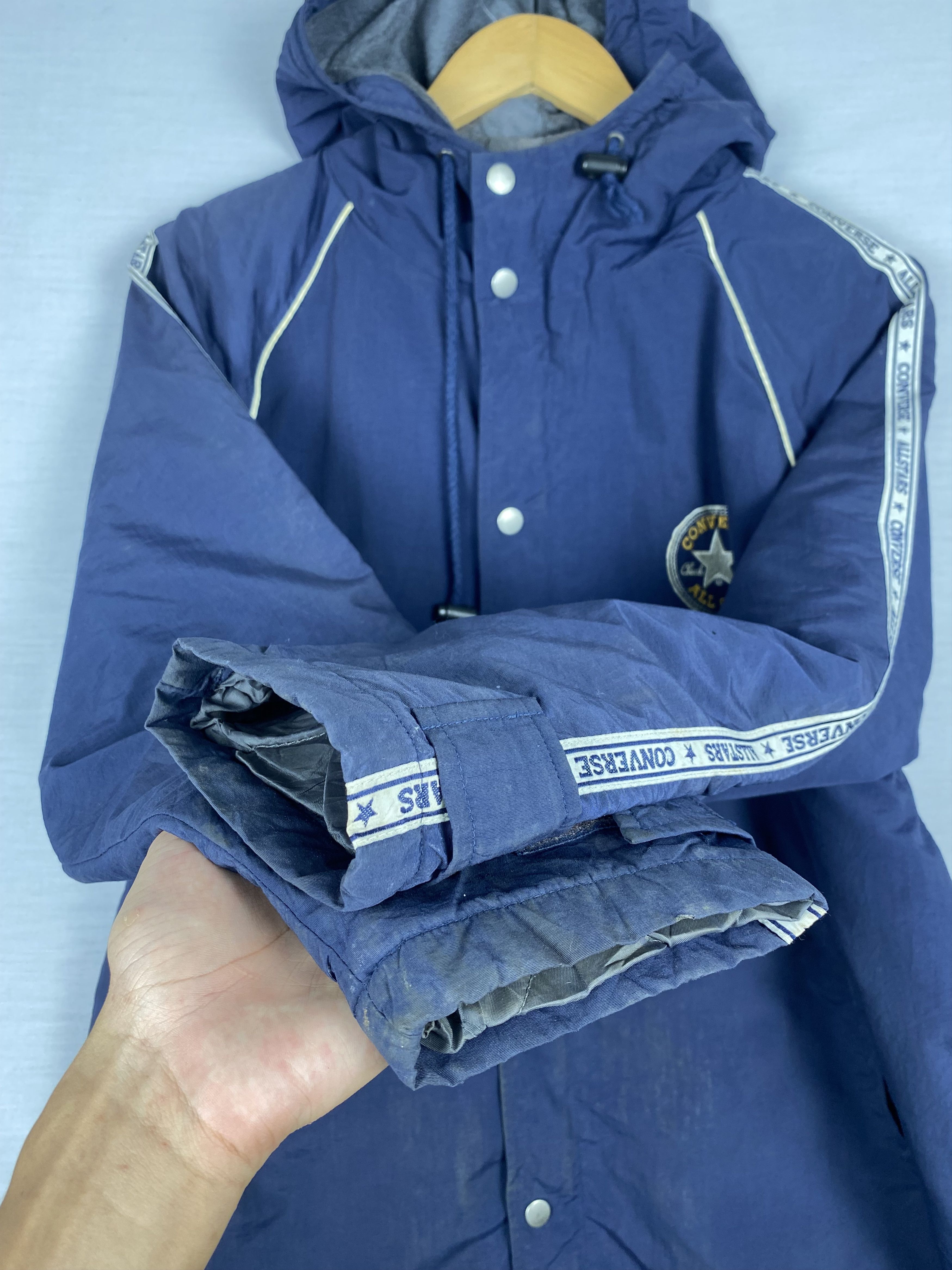 Converse Vintage Converse Hoodie Button Up Long Sport Jacket Size US L / EU 52-54 / 3 - 5 Thumbnail