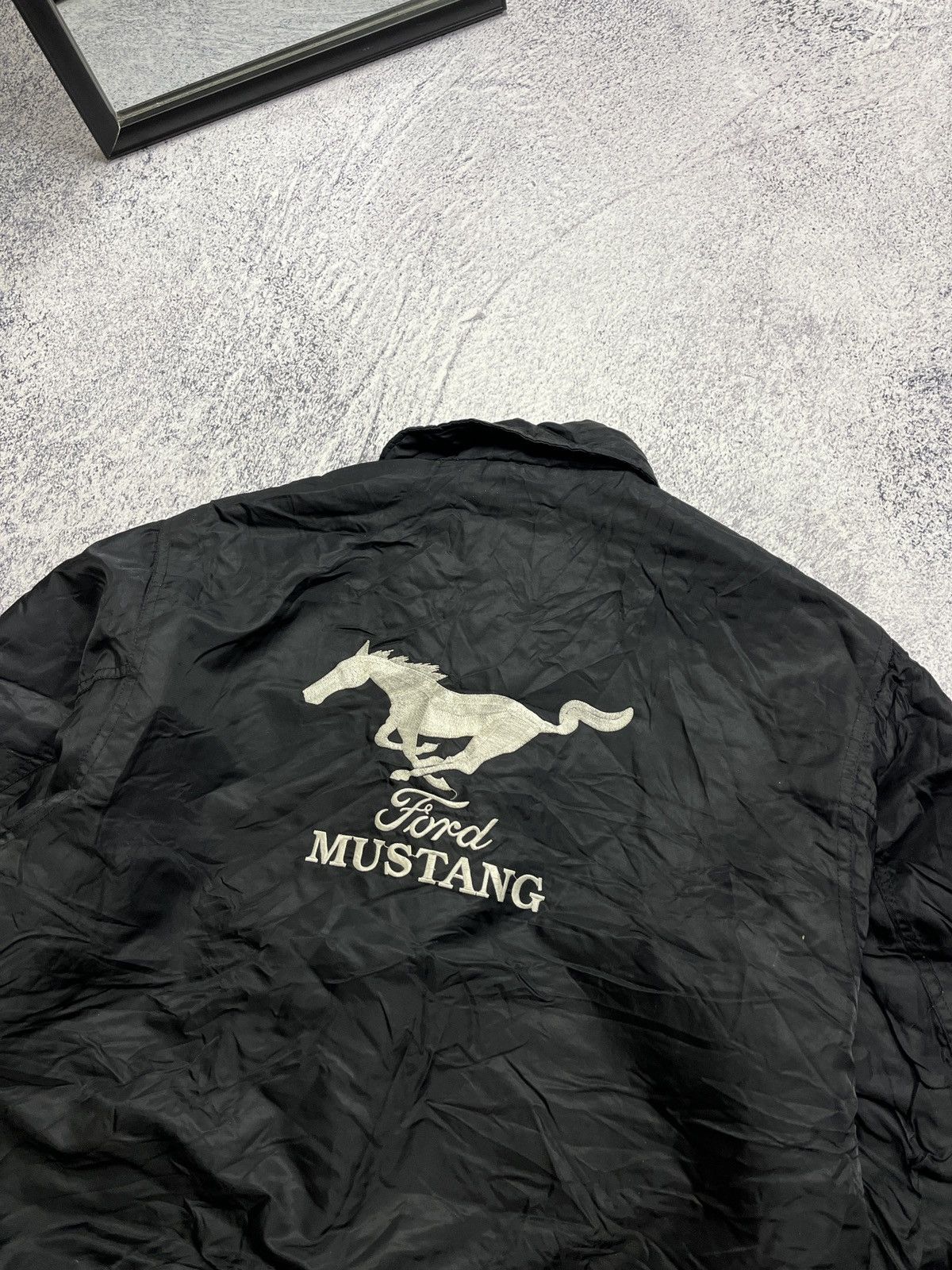 Vintage Vintage Ford Mustang Bomber Jacket Flyers Boxy 90’s Rare Size US L / EU 52-54 / 3 - 17 Thumbnail