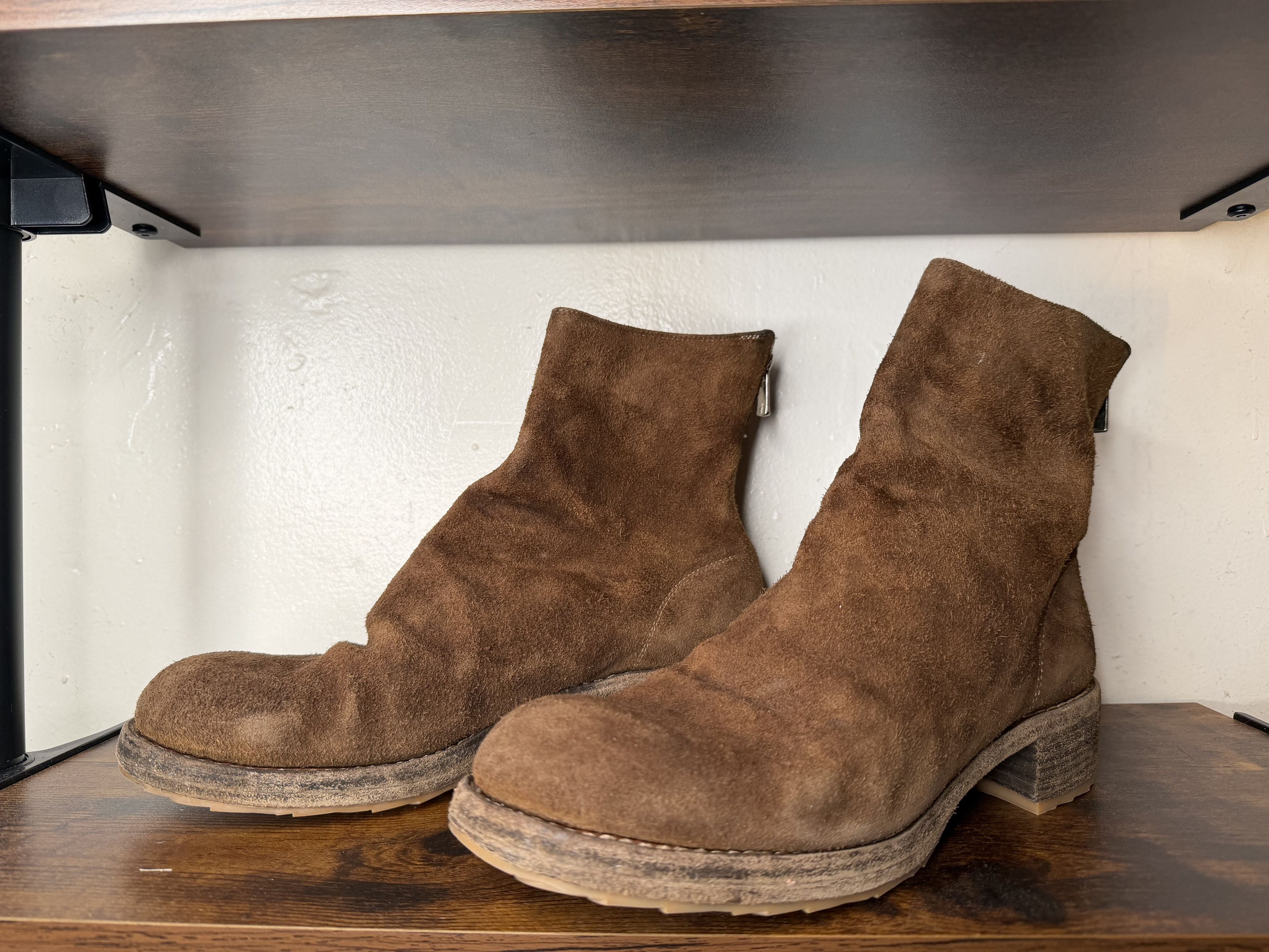 Guidi Guidi reverse brown sz 44.5 back zip Size US 11.5 / EU 44-45 - 2 Thumbnail