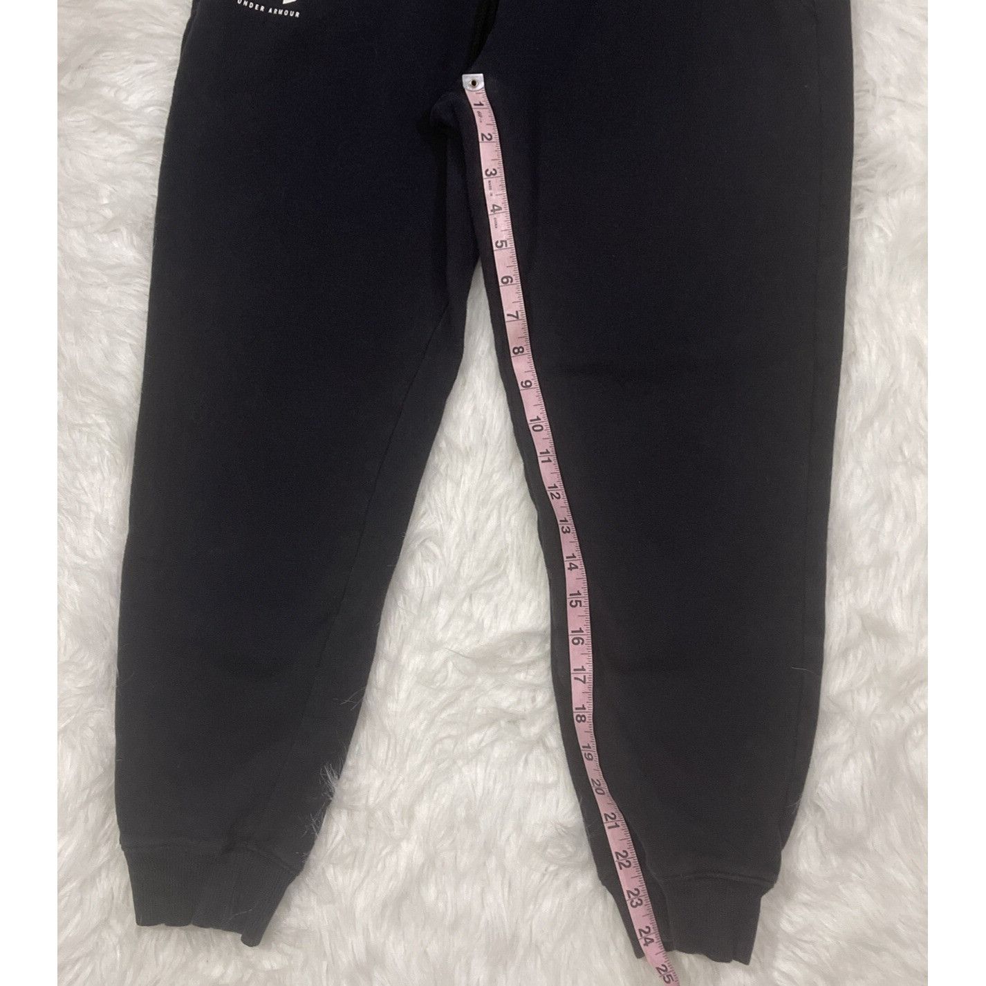 Under Armour UNDER ARMOUR joggers Womens large black with pockets Size 30" / US 8 / IT 44 - 2 Thumbnail