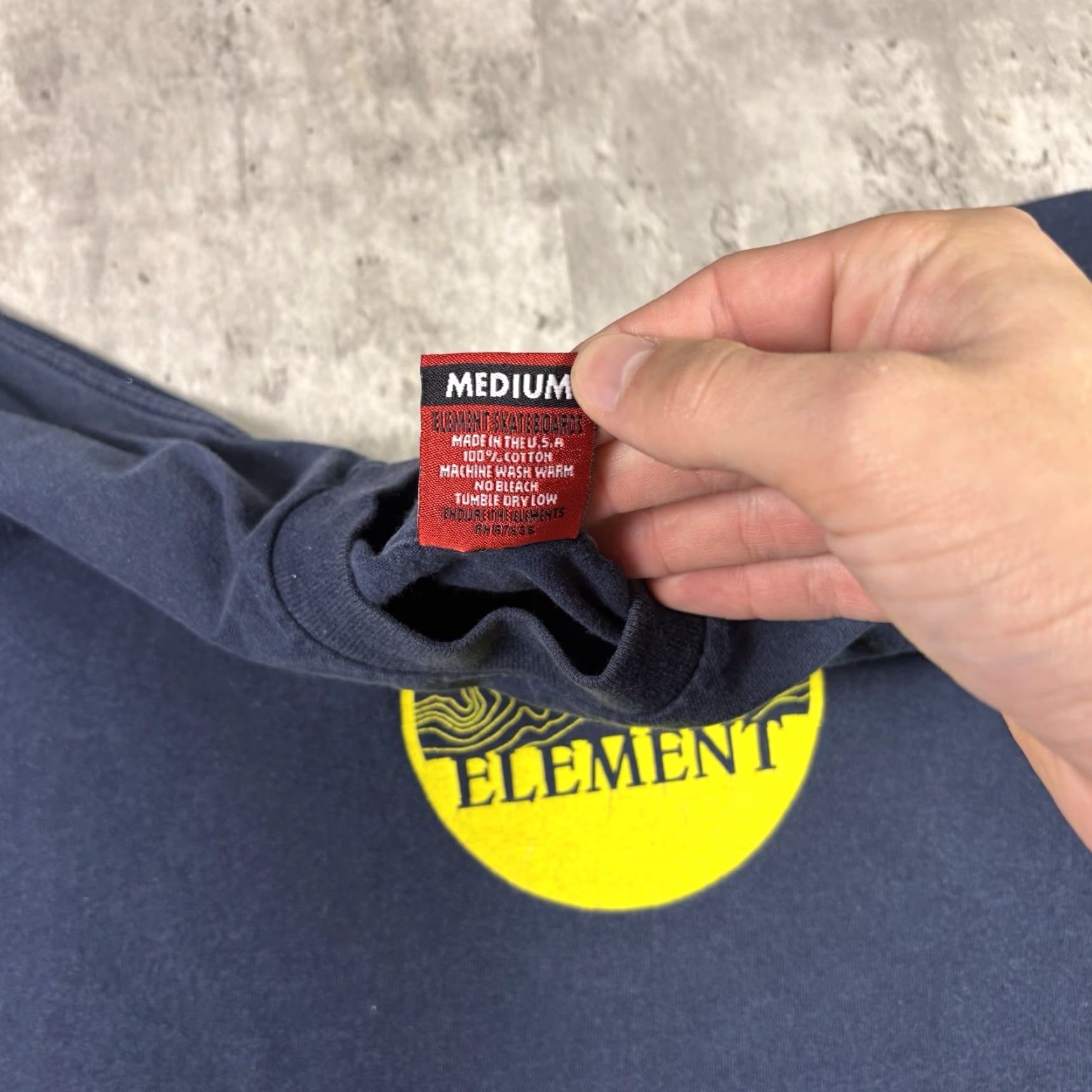 Element VINTAGE Element T Shirt Logo Graphic Medium Blue Grunge 2000s Skater 90s Size US M / EU 48-50 / 2 - 6 Thumbnail