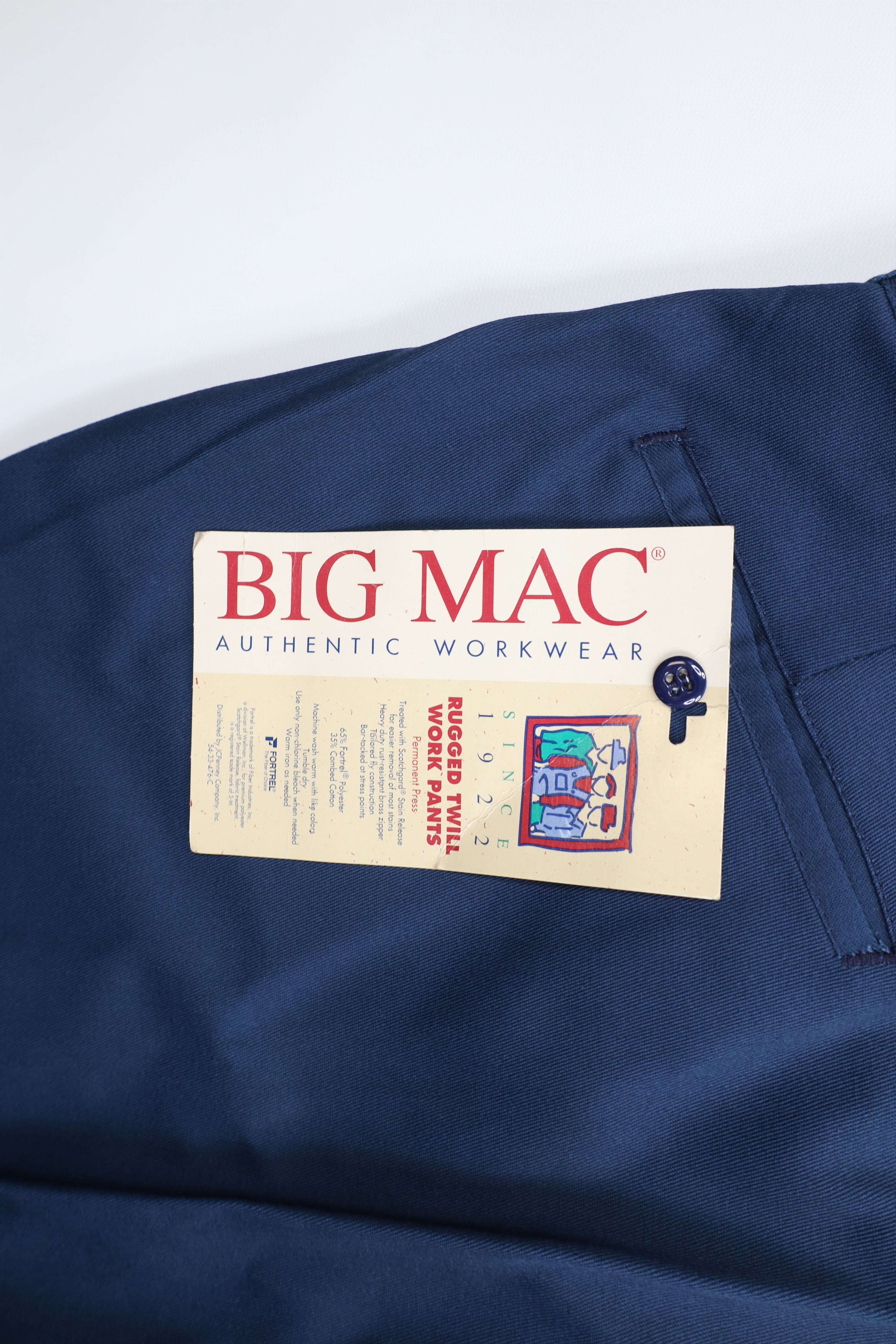 Vintage Deadstock Vintage 90s Big Mac Rugged Twill Work Pants Blue Size US 42 / EU 58 - 12 Thumbnail