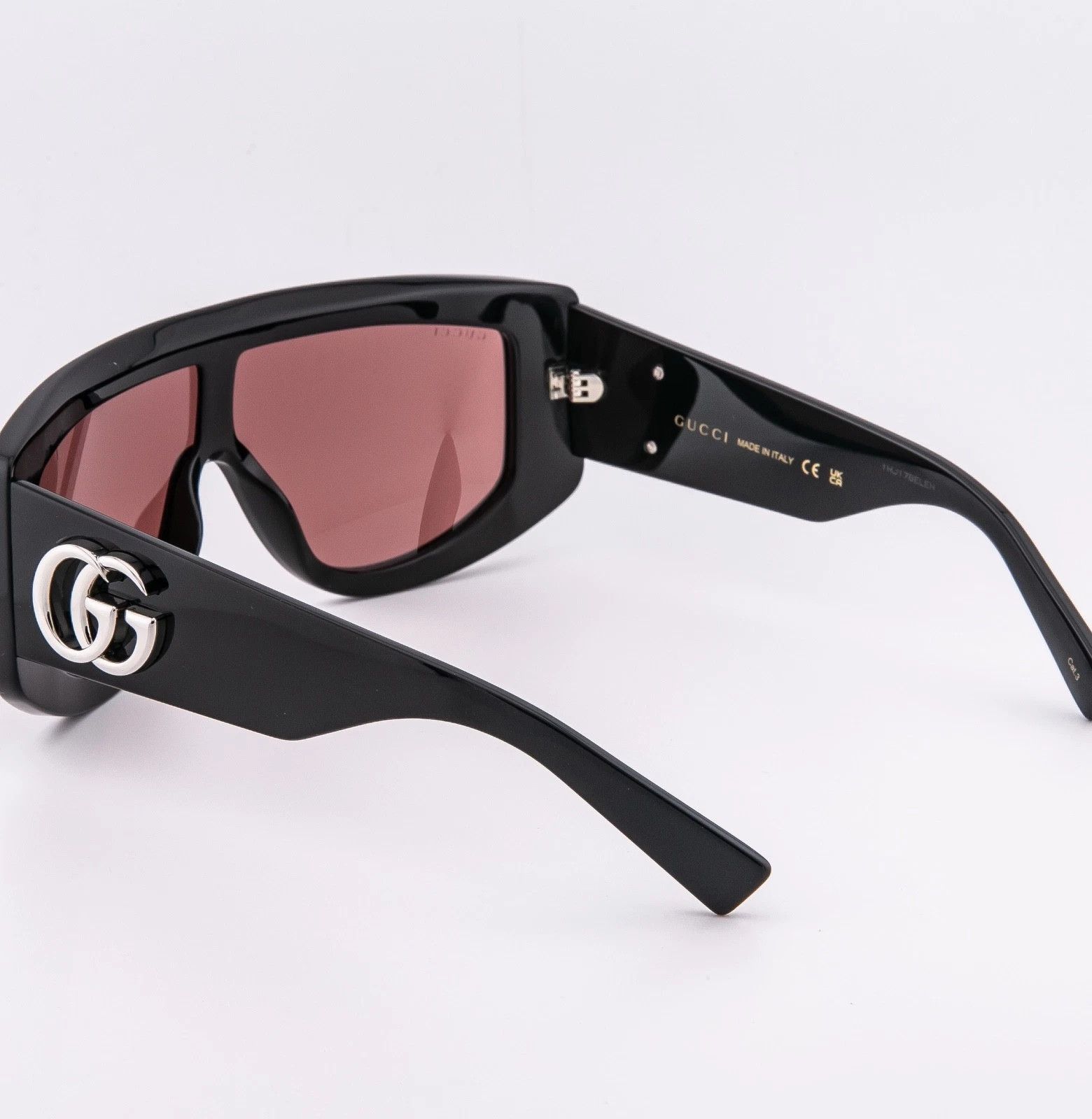 Gucci GUCCI GG1950S Black Red 1950 GG Logo Oversized Geometric 002 Size ONE SIZE - 2 Thumbnail