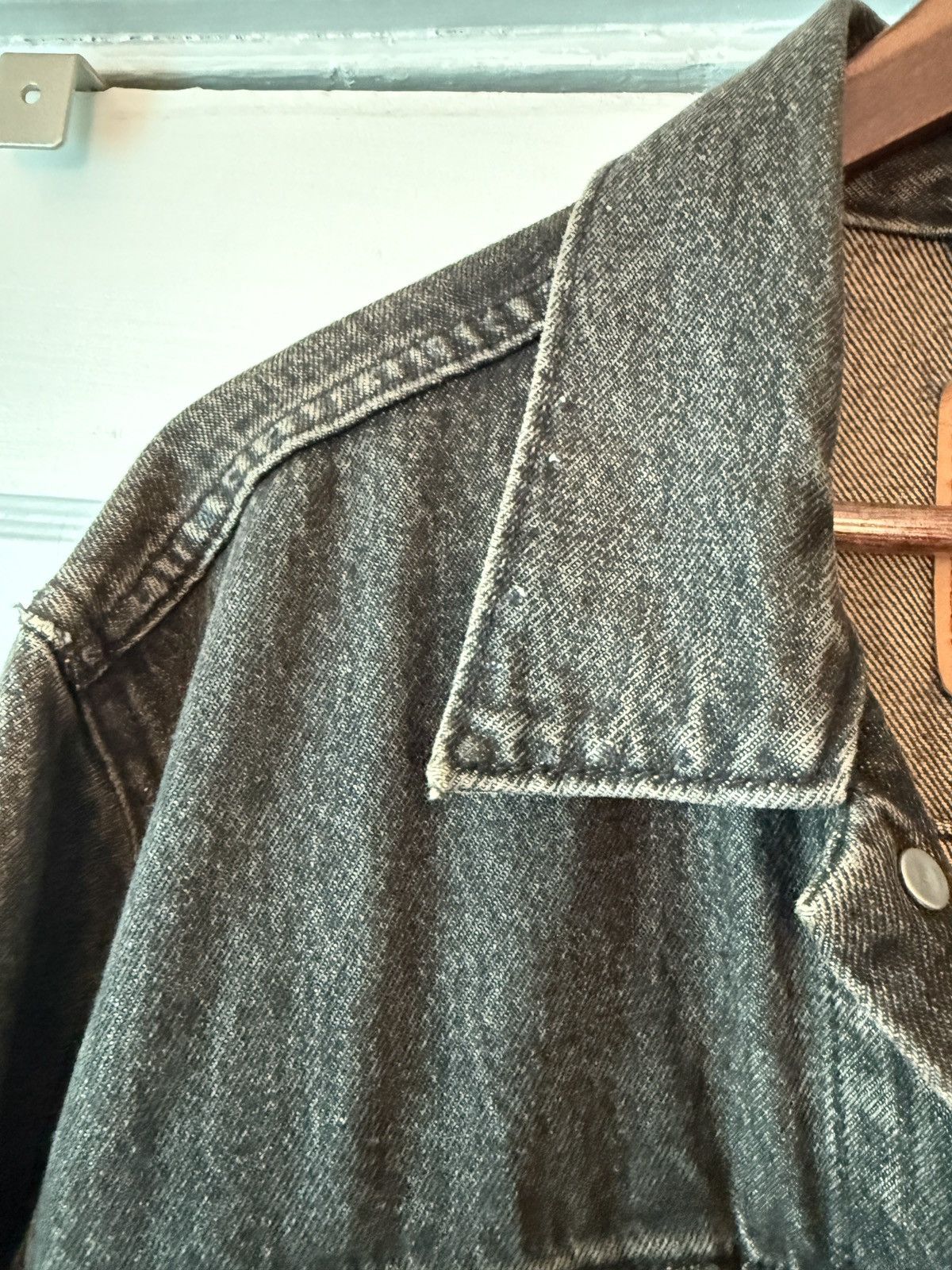 Levi's Washed Black Sample Type III Denim Jacket Size US M / EU 48-50 / 2 - 10 Thumbnail