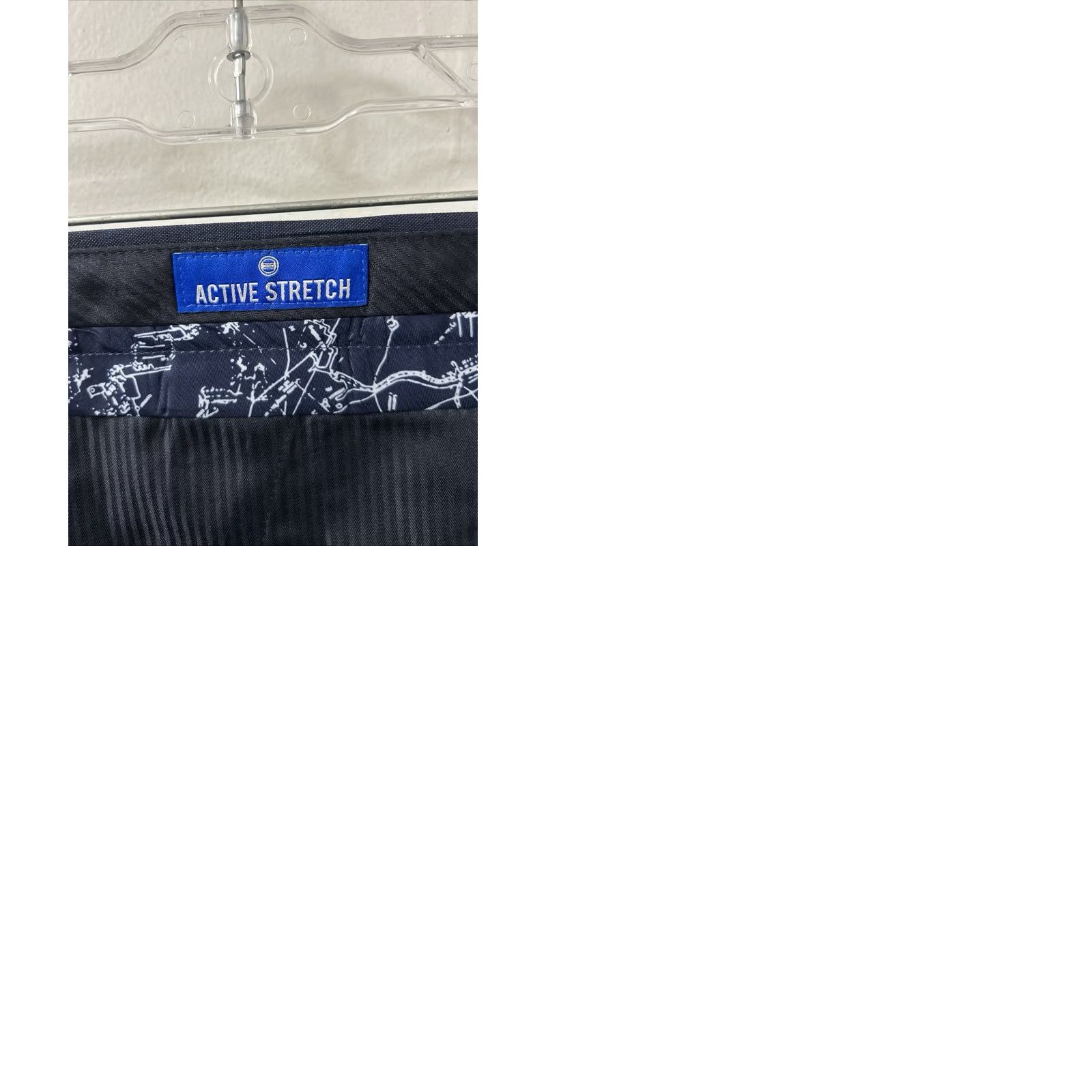 Nautica VINTAGE: No Nautica Dress Pants Mens 44x30 Navy Blue Plaid YKK Active Stretch Trousers NWT Size US 44 / EU 60 - 9 Thumbnail