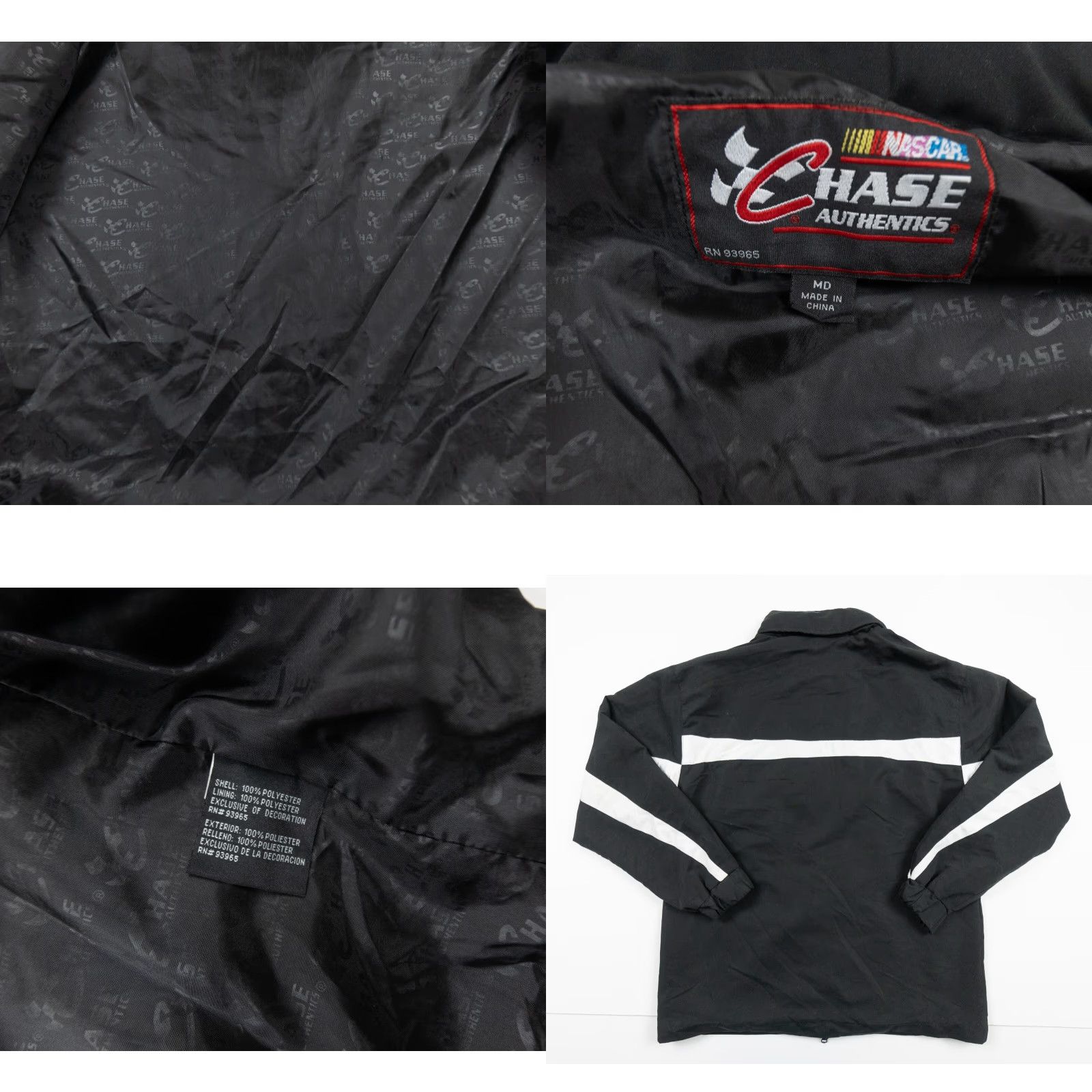 Chase Authentics VINTAGE Chase Authentics NASCAR Windbreaker Jacket Mens Medium Black Hooded Zip All Seasons Car Logo Mens Size US M / EU 48-50 / 2 - 8 Thumbnail