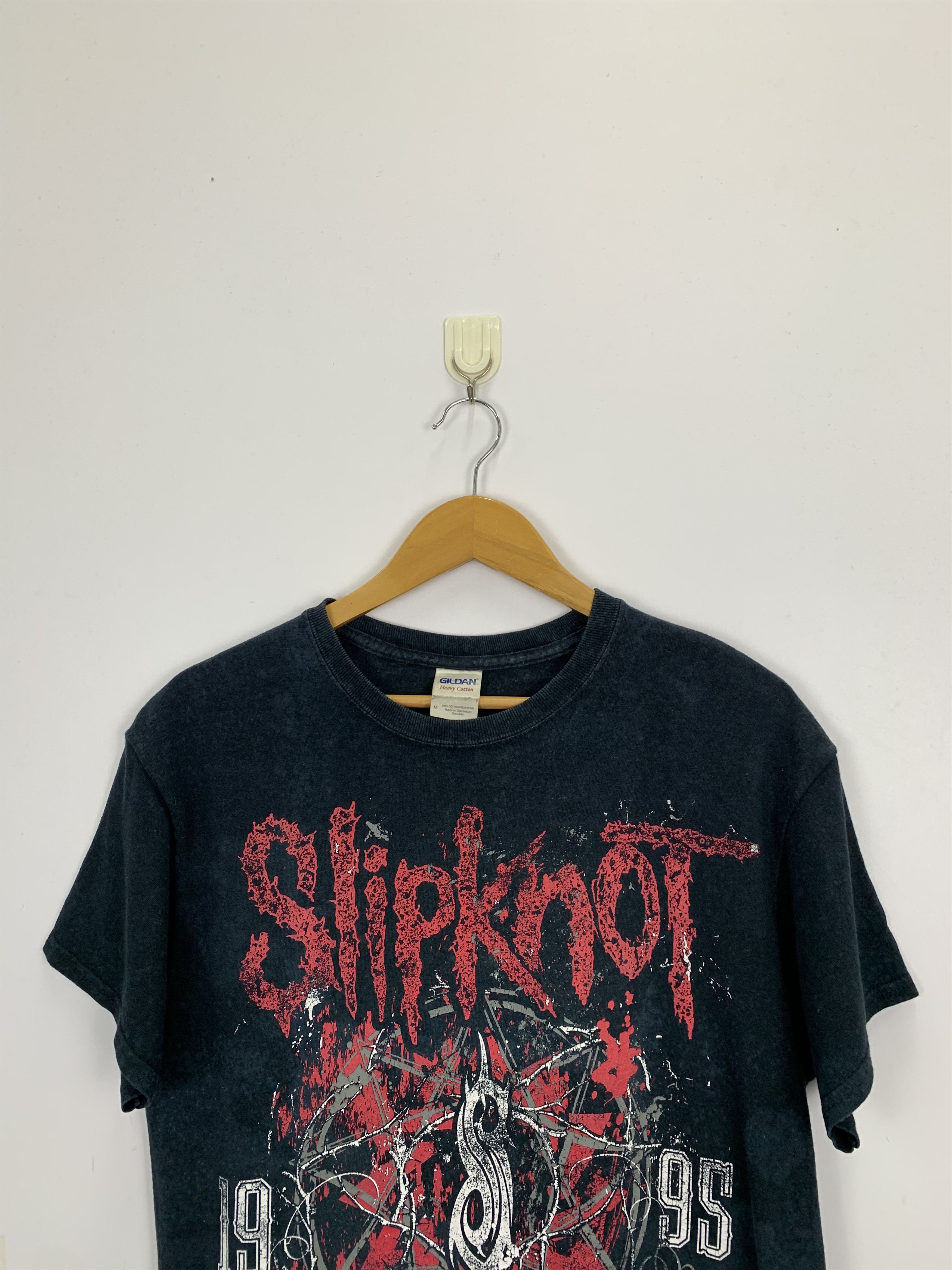 Band Tees × Slipknot × Vintage Vintage Y2k Slipknot Band Tee TA0193 Size US M / EU 48-50 / 2 - 2 Thumbnail