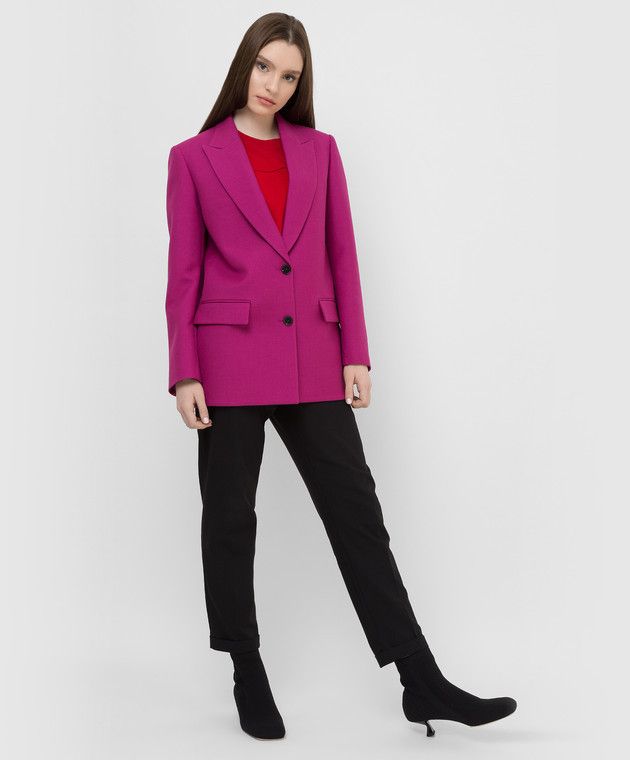 Valentino o1y0226 Blazer in Fuchsia Size M / US 6-8 / IT 42-44 - 4 Thumbnail