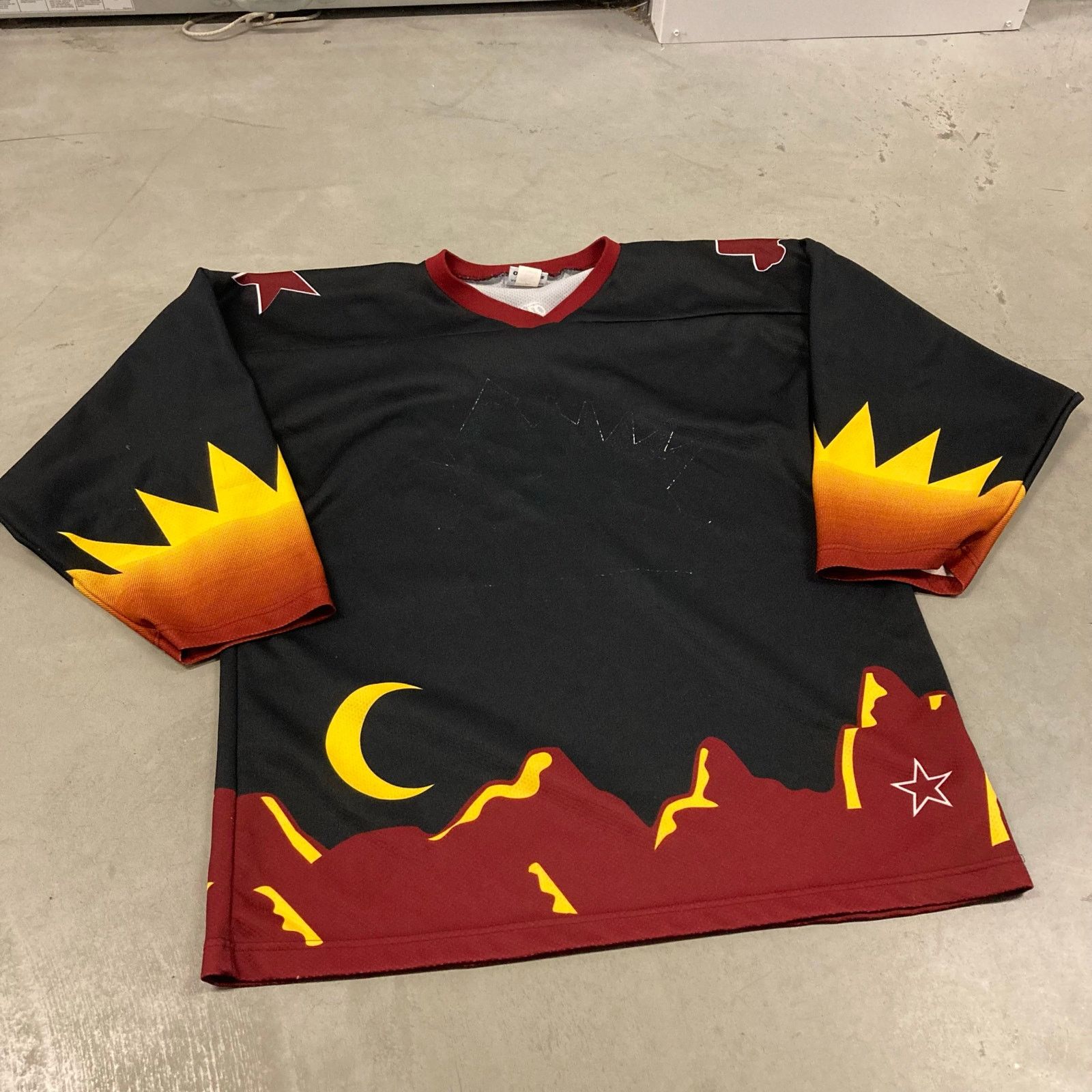 Vintage Y2K black hockey jersey Size US XL / EU 56 / 4 - 1 Thumbnail
