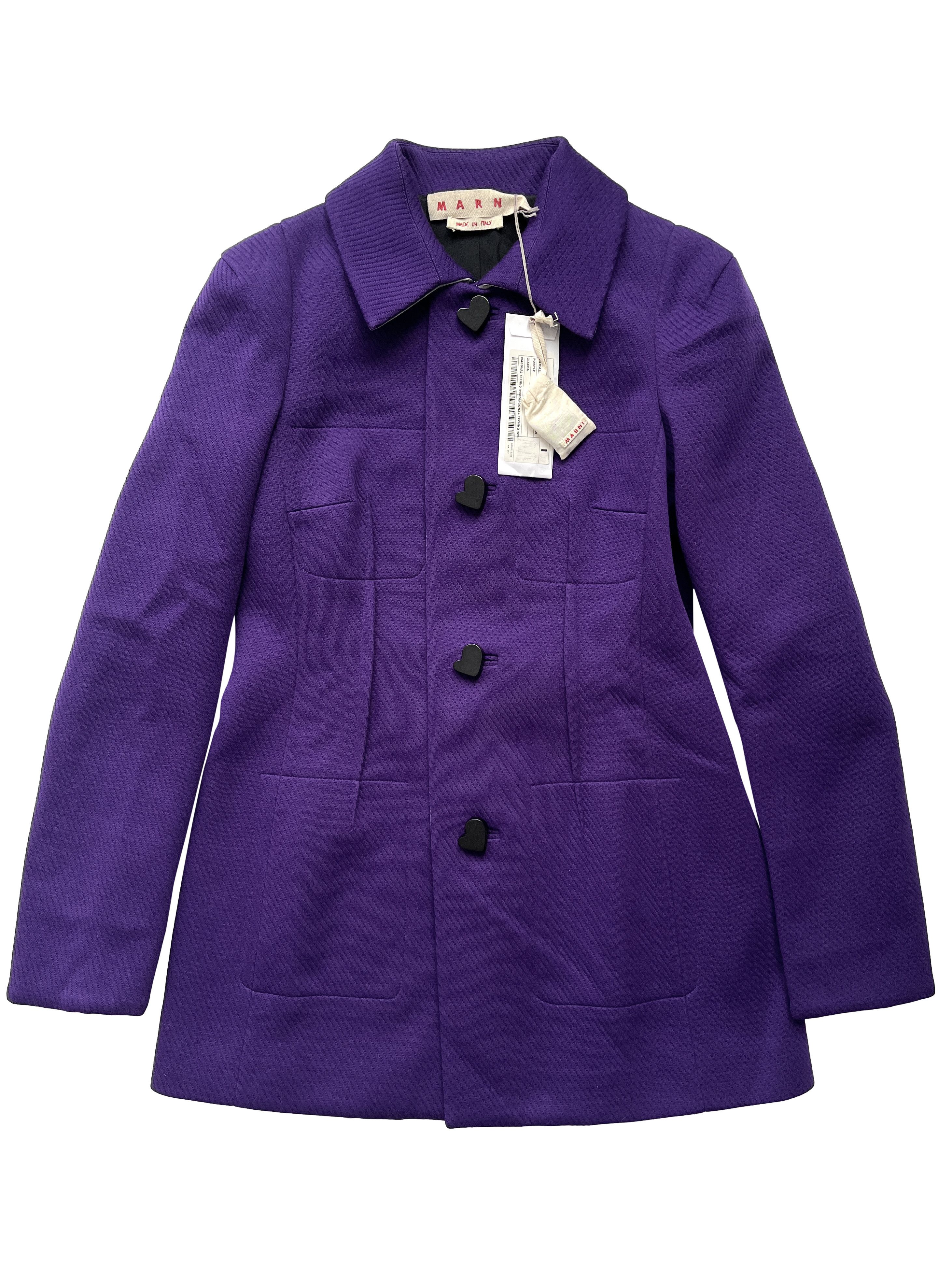 Marni ⚡️QUICK SALE⚡️Marni Purple Fitted Jacket Size M / US 6-8 / IT 42-44 - 1 Thumbnail