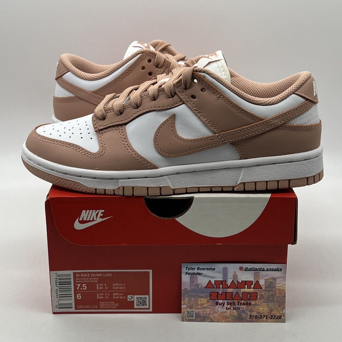 Wmns Nike dunk low Rose whisper