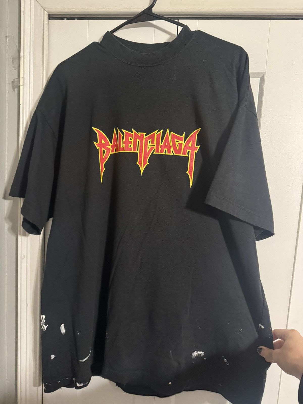 Balenciaga Balenciaga Metal Vintage Oversized T-Shirt Size US L / EU 52-54 / 3 - 2 Thumbnail