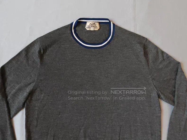 Other Hermes Cashmere knit sweater, grey, 80% cashmere + 20% mul Size US S / EU 44-46 / 1 - 2 Thumbnail