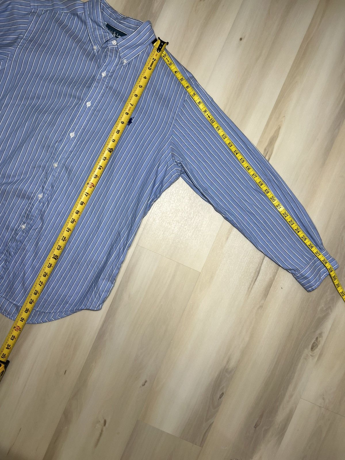 Polo Ralph Lauren Polo ‘Ralph Lauren’ Button Down 16-32/33 Striped Blue White Size US L / EU 52-54 / 3 - 6 Thumbnail