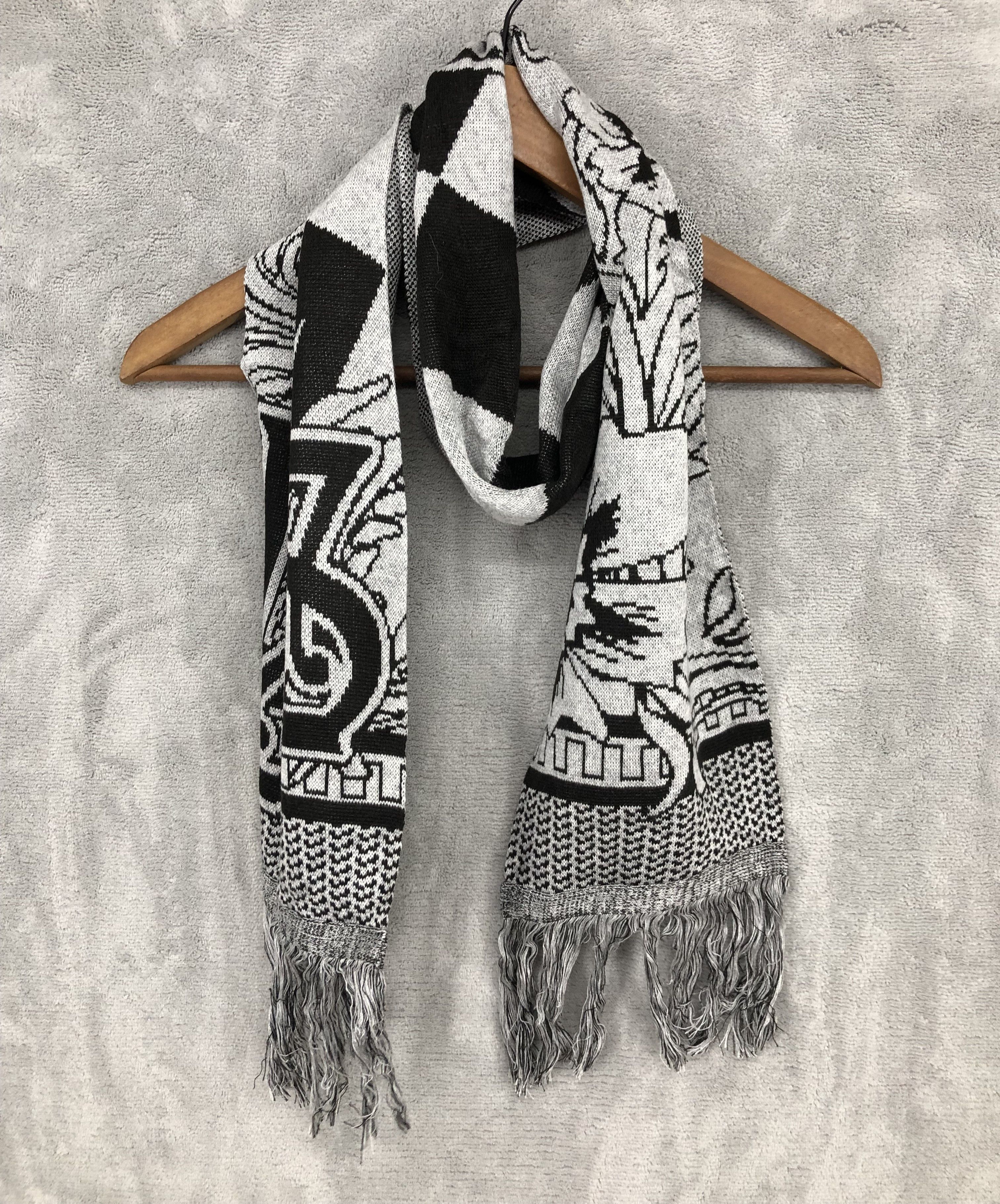 Japanese Brand × Vintage Vintage Floral Pattern Muffler Scarf Neck Scarf Winter Size ONE SIZE - 2 Thumbnail