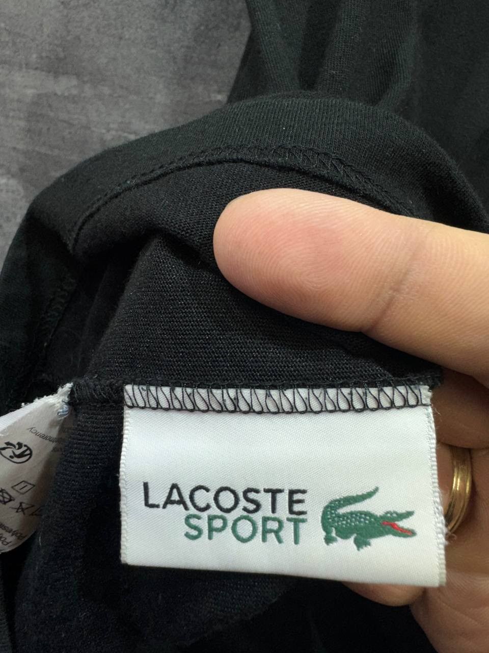 Lacoste × Vintage Lacoste Sport Black Men’s T-Shirt Mini Logo Size US M / EU 48-50 / 2 - 5 Thumbnail