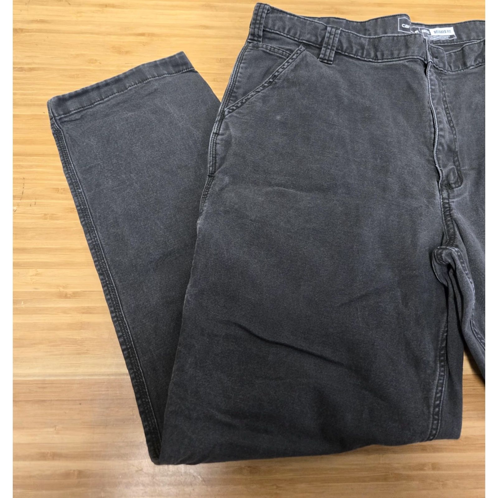 Carhartt Carhartt Pants Mens 40x32 Gray Rugged Flex Relaxed Work Utility Durable Canvas Cotton Spandex Size US 40 / EU 56 - 5 Thumbnail
