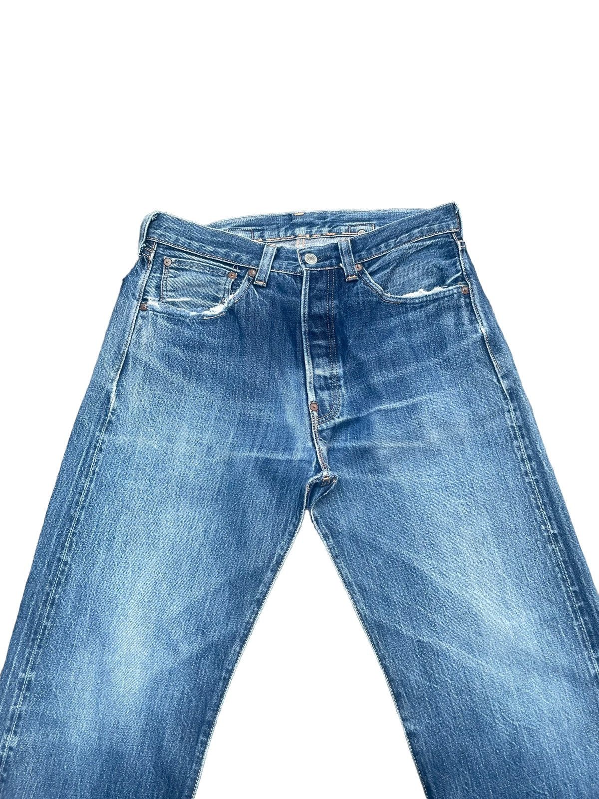 Levi's Vintage 2005 Levis 501 E 1937 Selvedge Denim Size US 31 - 6 Thumbnail