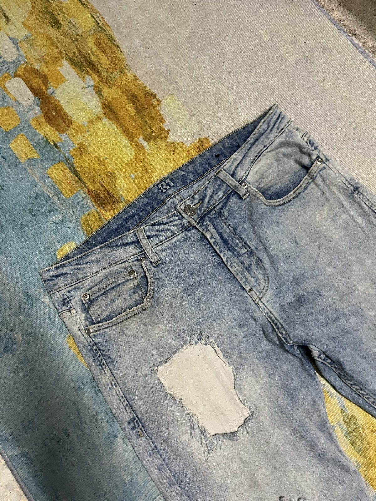 R13 💥R1 Coupe Stockholm Fit Jeans Size US 33 - 7 Thumbnail