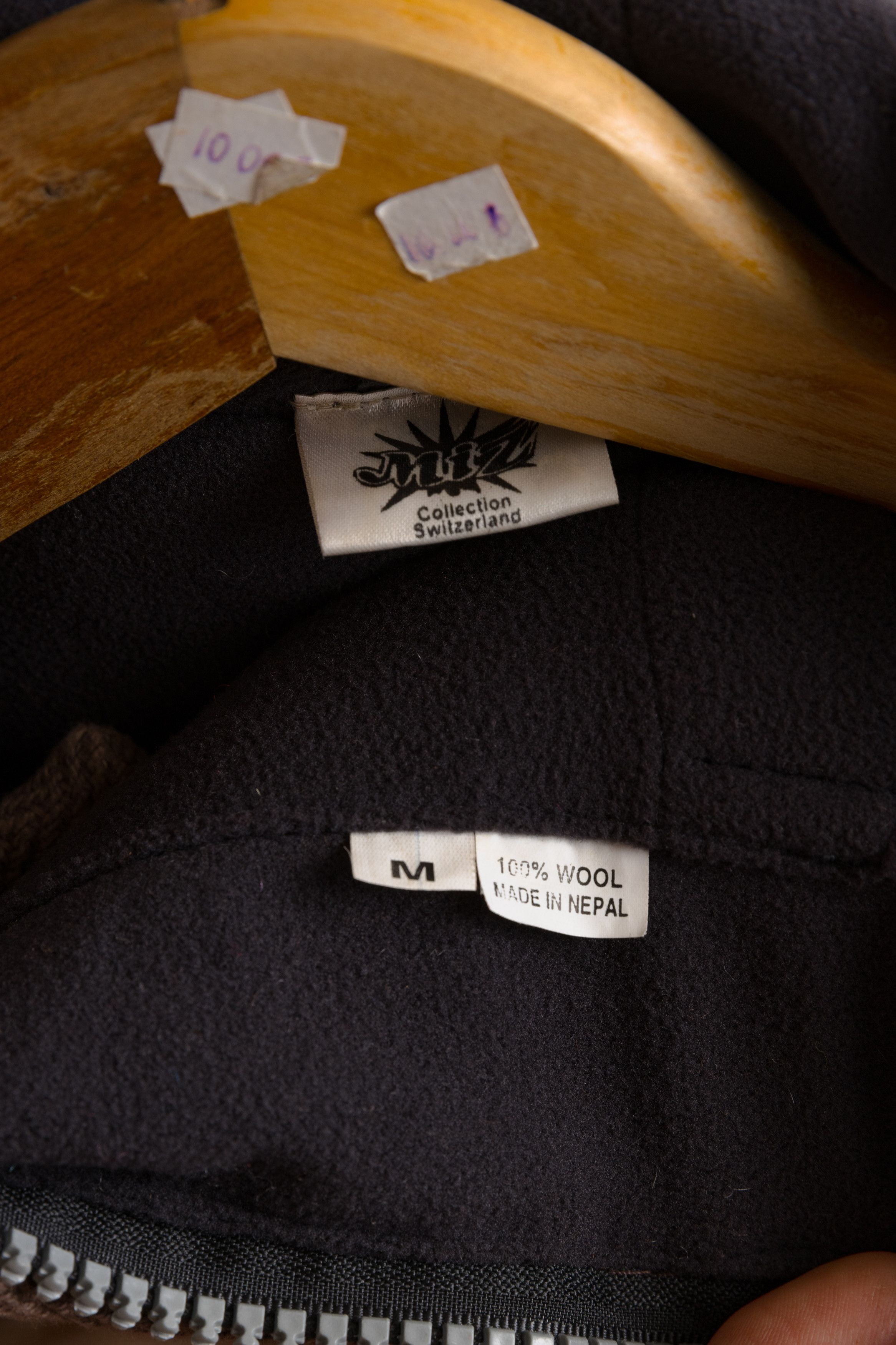Other Nepal Handknitted Wool Sweater Knitwear Zip Jacket 7491 Size M / US 6-8 / IT 42-44 - 8 Thumbnail