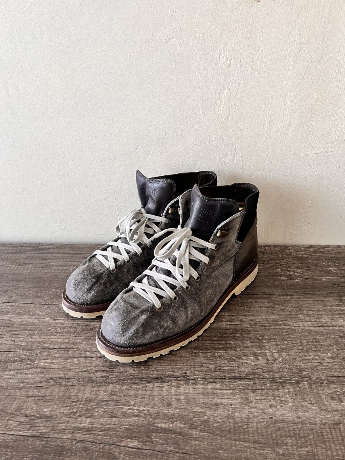 Buttero BUTTERO TAUPE SUEDE CANALONE HIKING BOOTS Size US 9 / EU 42 - 3 Thumbnail