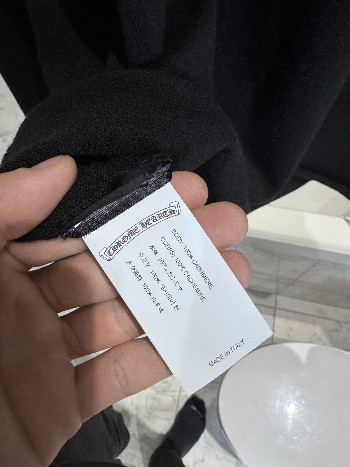 Chrome Hearts Chrome Hearts Black Cashmere Herman Jacquard 3Cross Sweater Size US L / EU 52-54 / 3 - 10 Thumbnail