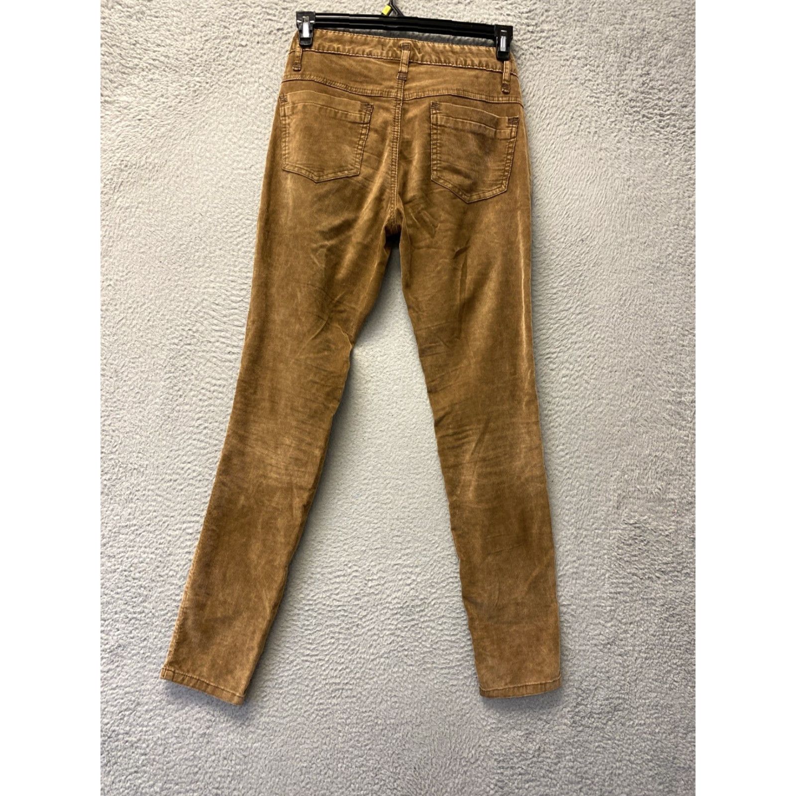 Free People Free People Pants Women 32 Brown Solid Corduroy Skinny High Waist Stretch Zip 32in Inseam Size 24" / US 00 / IT 34 - 7 Thumbnail