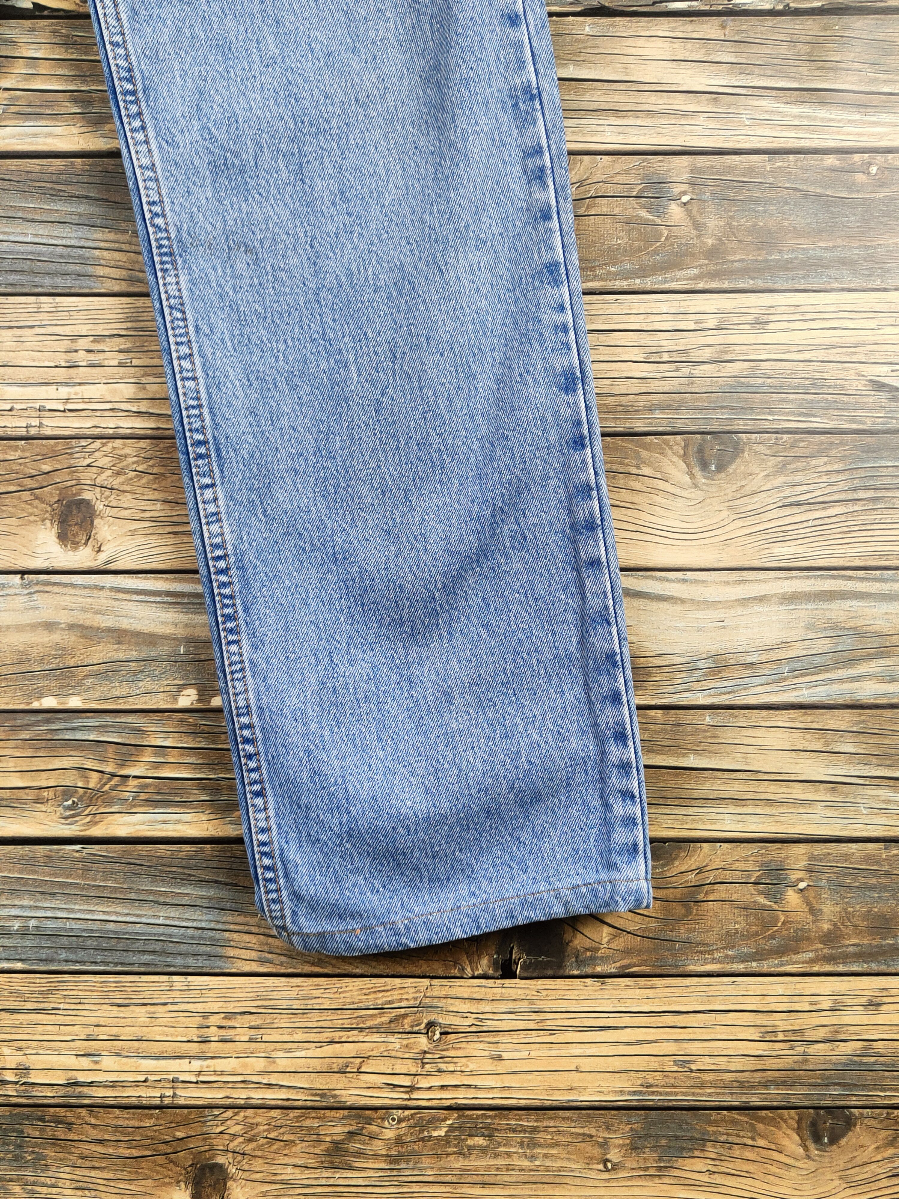 Levi's 607 Levi's Orange tab Blue Distressed Ripped Jeans #S2827 Size US 32 / EU 48 - 6 Thumbnail