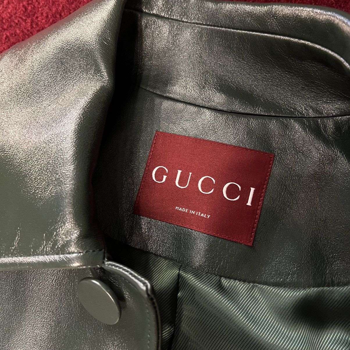 Gucci Gucci Leather Jacket in Medium Size US M / EU 48-50 / 2 - 5 Thumbnail