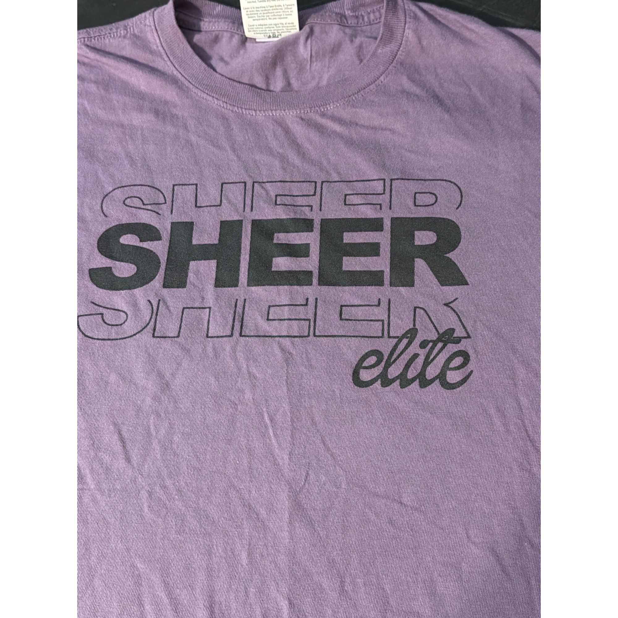 POST&CO Sheer Elite Front Graphic Shirt Port & Co Purple Cotton Shor Size S / US 4 / IT 40 - 3 Thumbnail